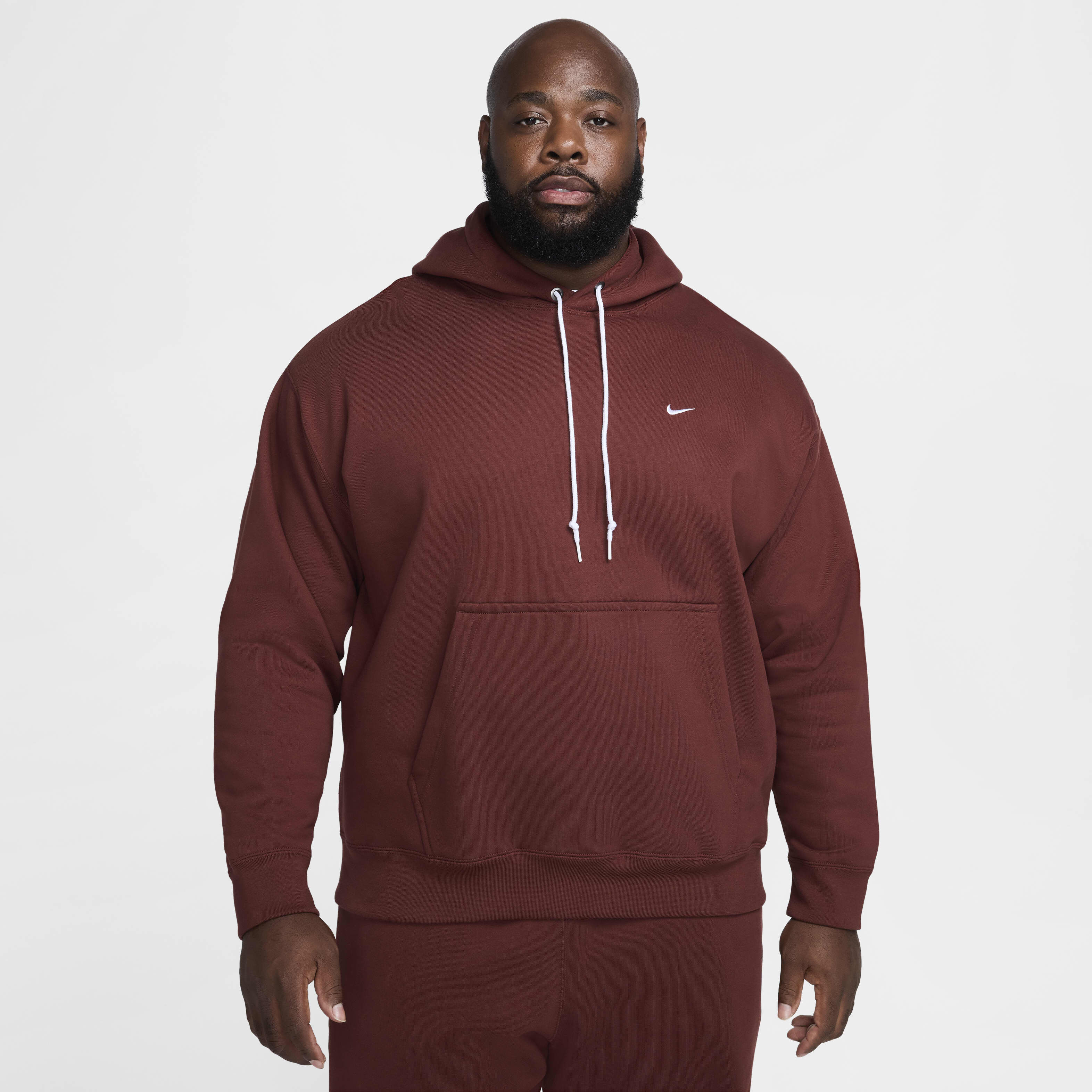 Buy Nike Solo Swoosh Men s Fleece Pullover Hoodie Nike Qatar Official