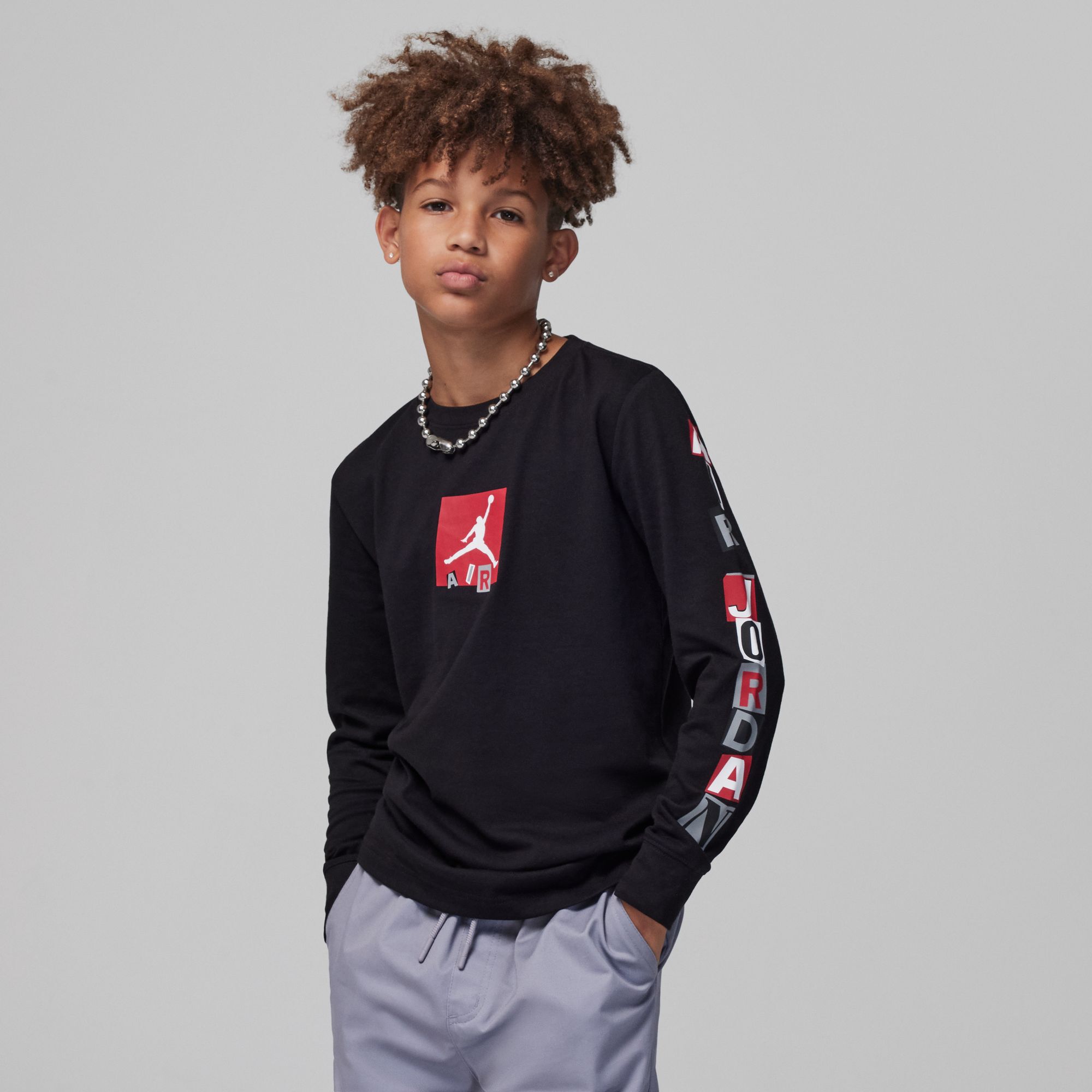 تيشيرت بأكمام طويلة جوردن اير ستاكد image number 0