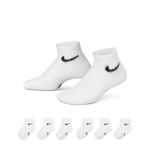 Lifestyle Socks-Nike, Nike Dri Fit, Little Kids' Ankle Socks (6-Pack)