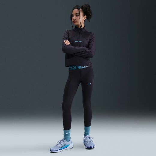 Leggings-Nike, Nike Pro, Older Kids' (Girls') Dri-FIT Leggings with Shine Accents