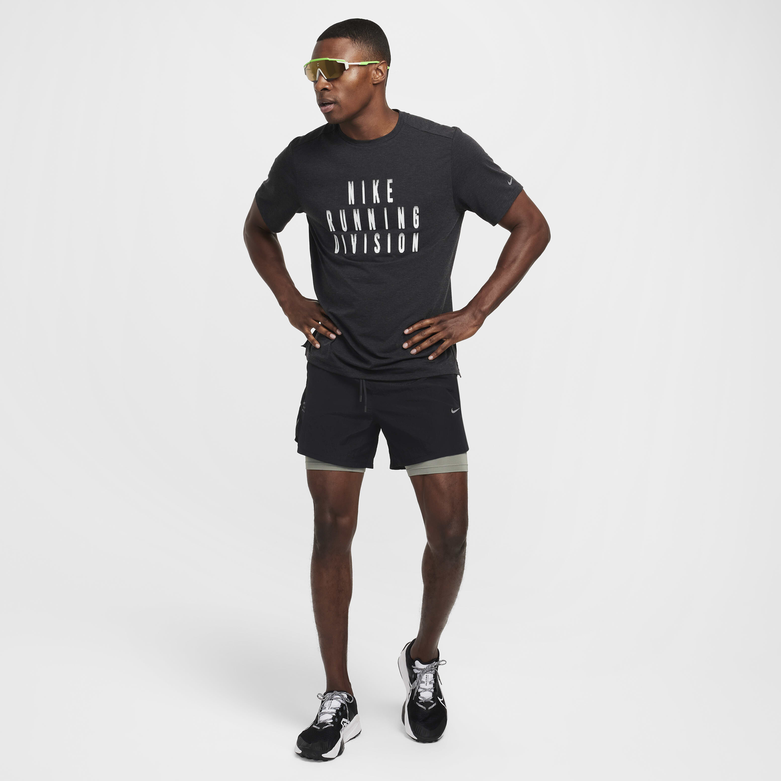 Buy Nike Stride Running Division Men s 13cm approx. Dri FIT Water Repellent 2 in 1 Running Shorts Nike Qatar Official