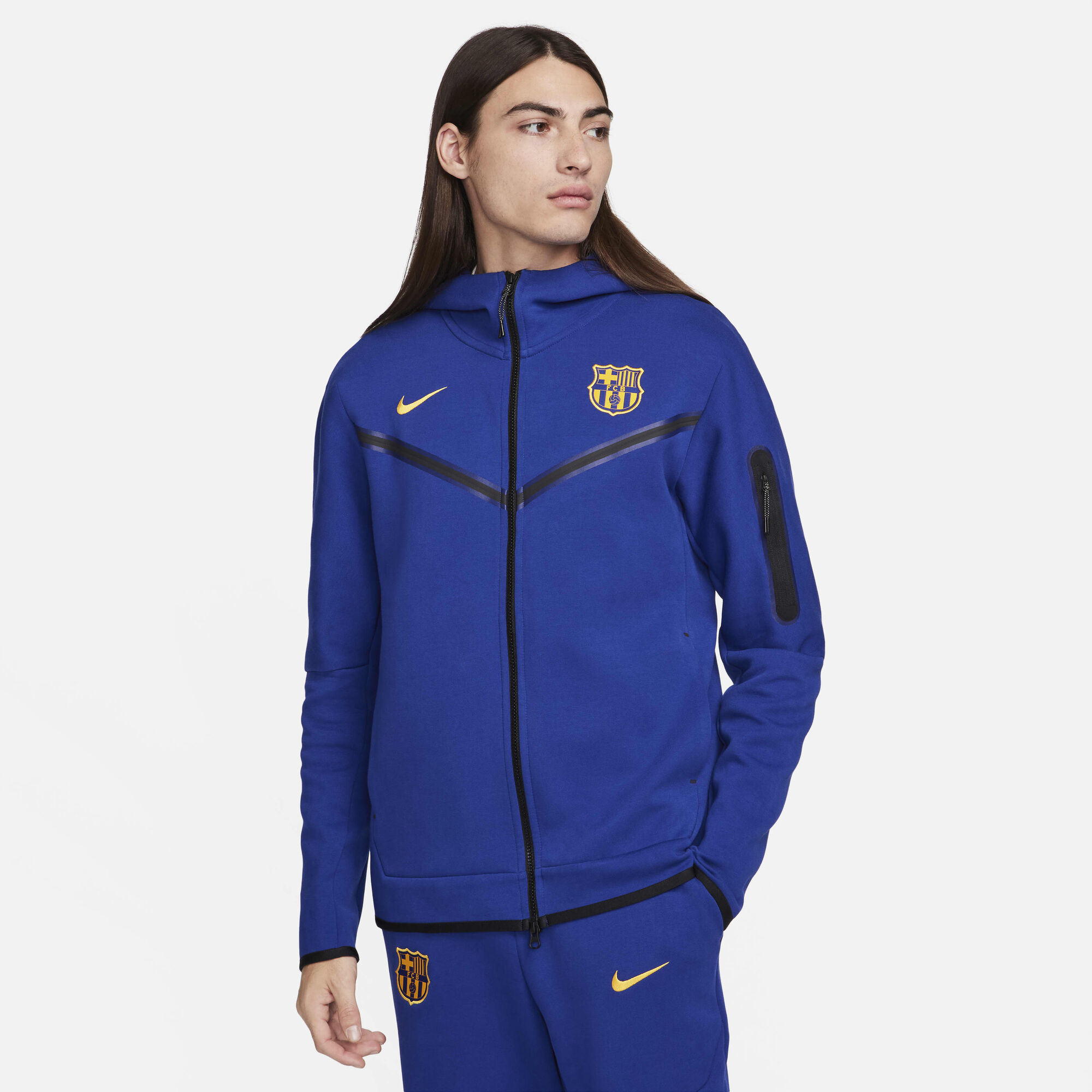 Hoodie Nike Performance Fc Barcelona Fc Barcelona Nike Hyper Royal