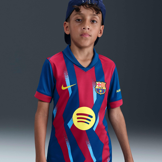 Kits & Jerseys-Nike, FC Barcelona 2025/26 Stadium Fourth, Older Kids' Nike Dri-FIT Football Replica Shirt