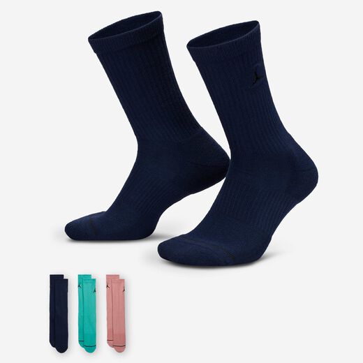 Accessories & Equipment-JRDN, Jordan, Everyday Crew Socks (3 pairs)