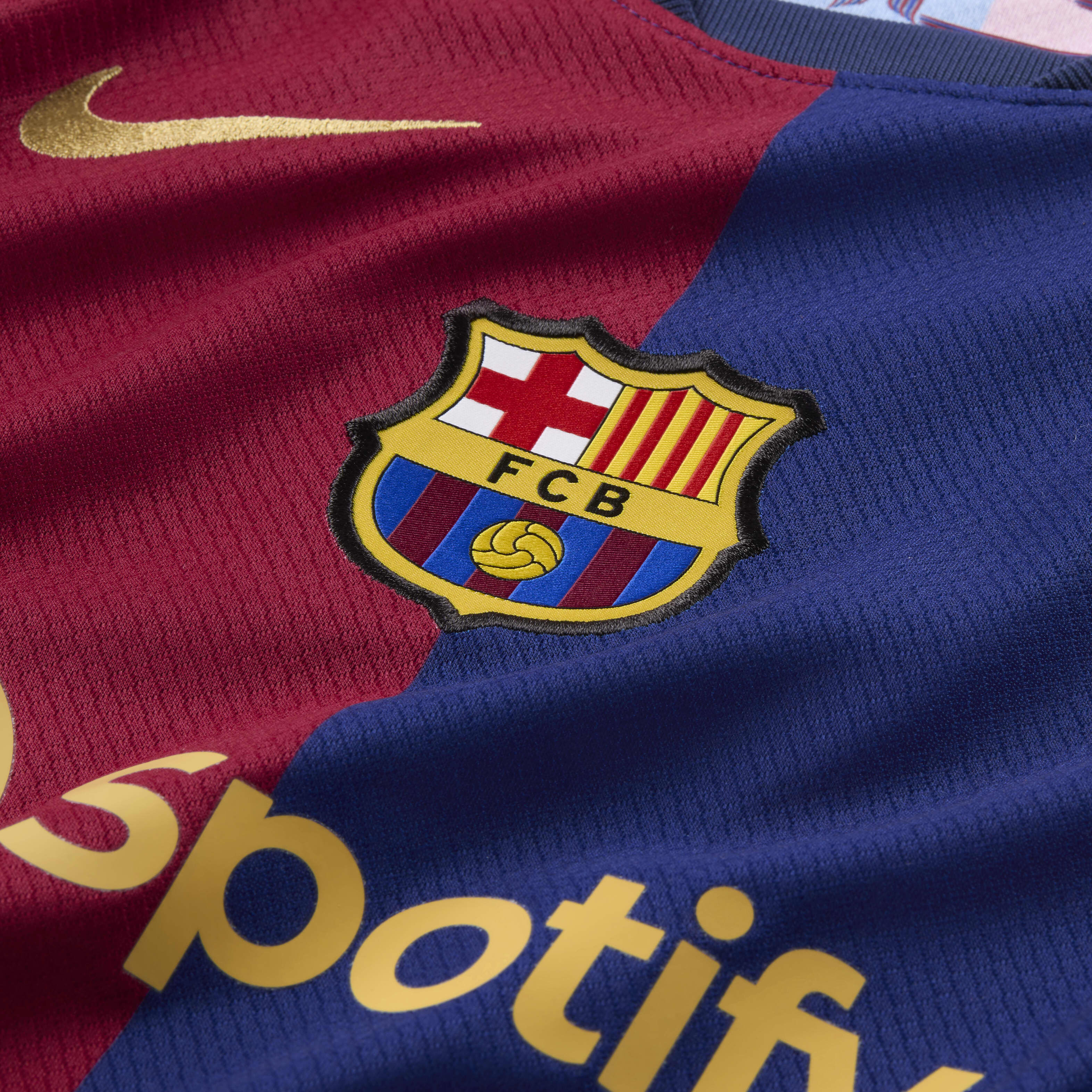 Buy F.C. Barcelona 2024 25 Stadium Home Older Kids Nike Dri FIT Football Replica Shirt Nike Qatar Official