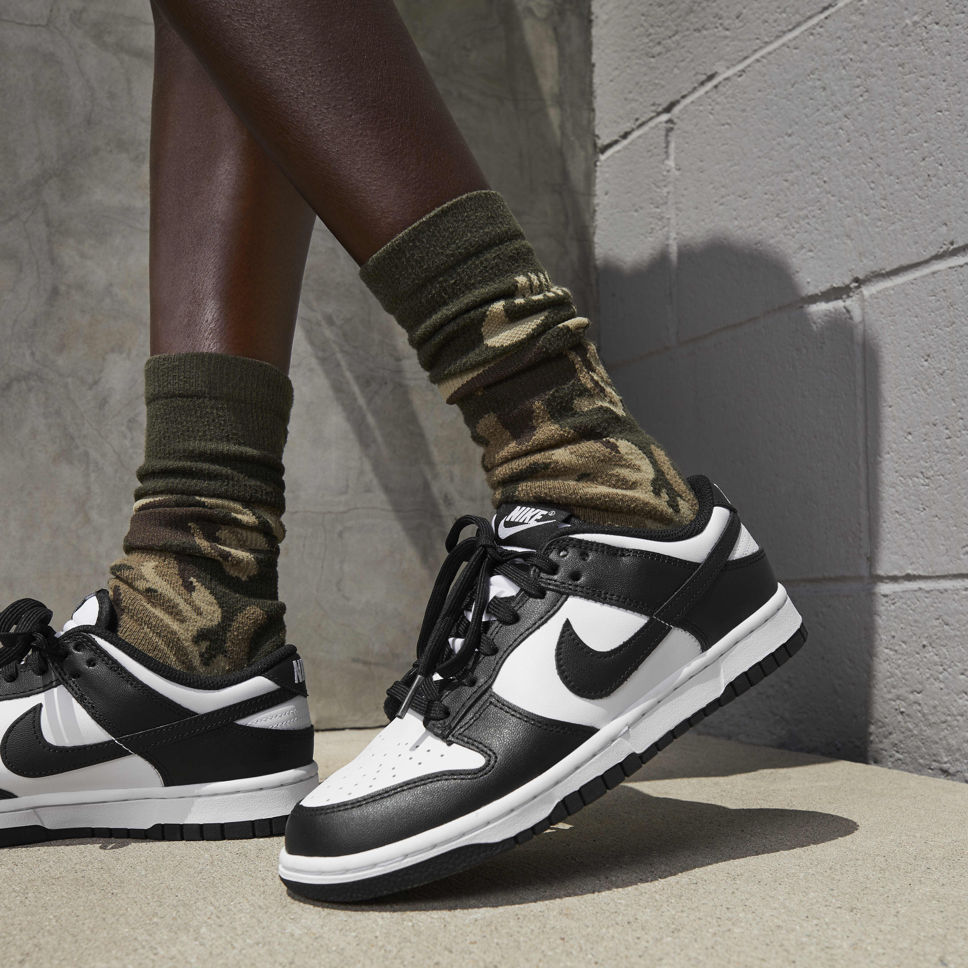 Buy Nike Dunk Low Women's Shoes - White/White/Black | Nike