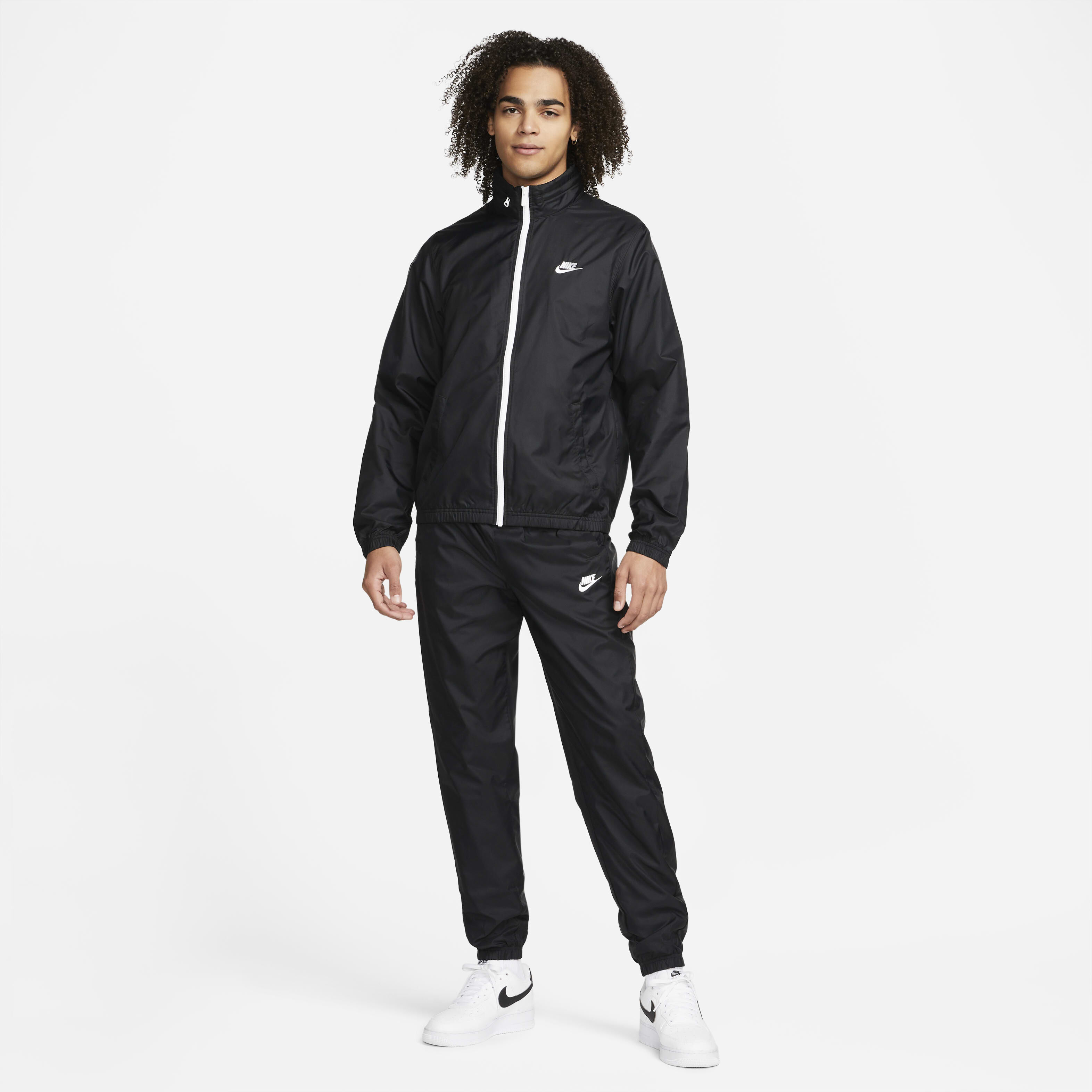 Grey black nike tracksuit cheap