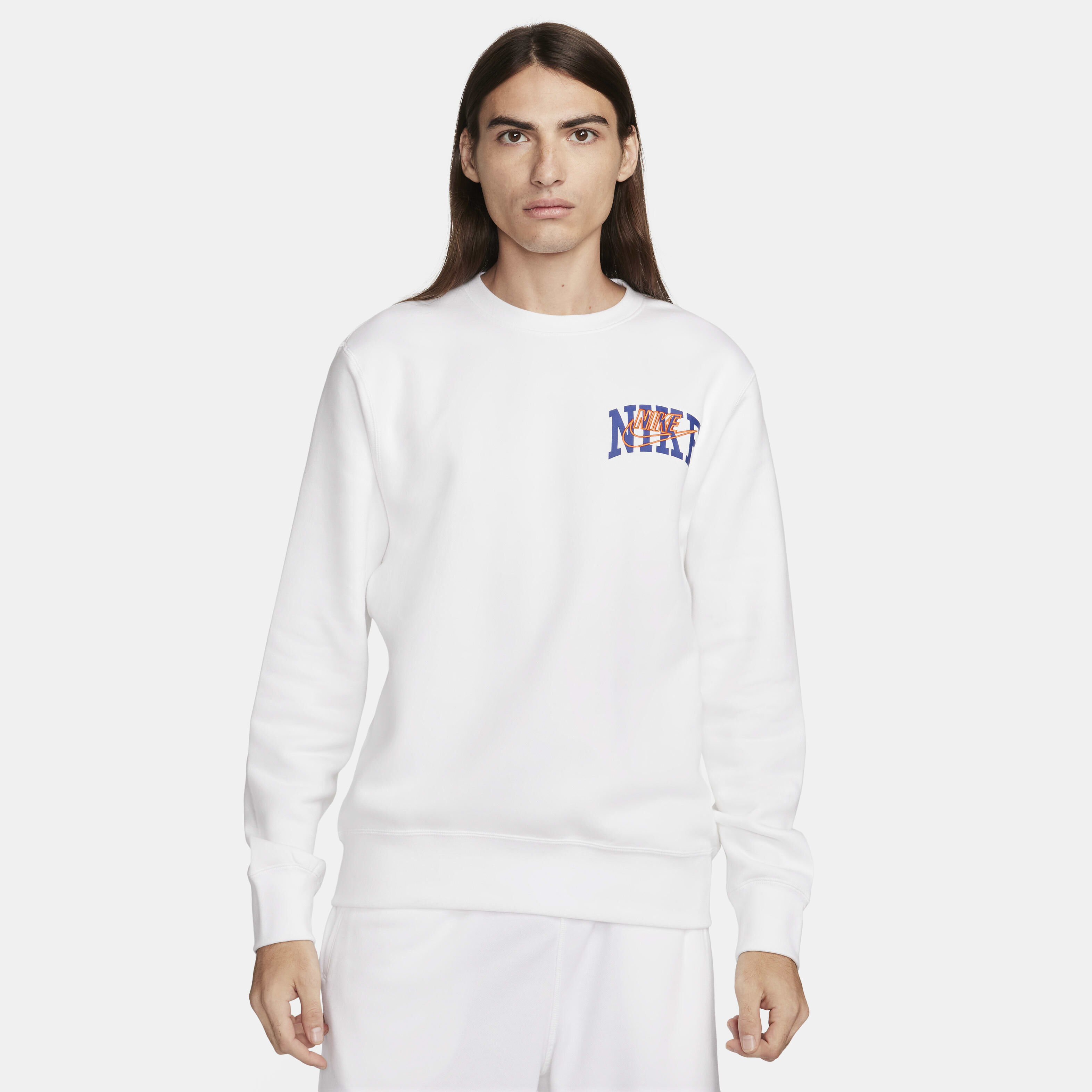 Buy Nike Club Fleece Men s Long Sleeve Crew Neck Sweatshirt Nike Qatar Official