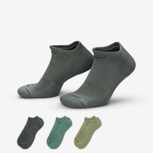 Men's No Show Socks Sale-Nike, Nike Everyday Plus Cushion, Training No-Show Socks (3 Pairs)