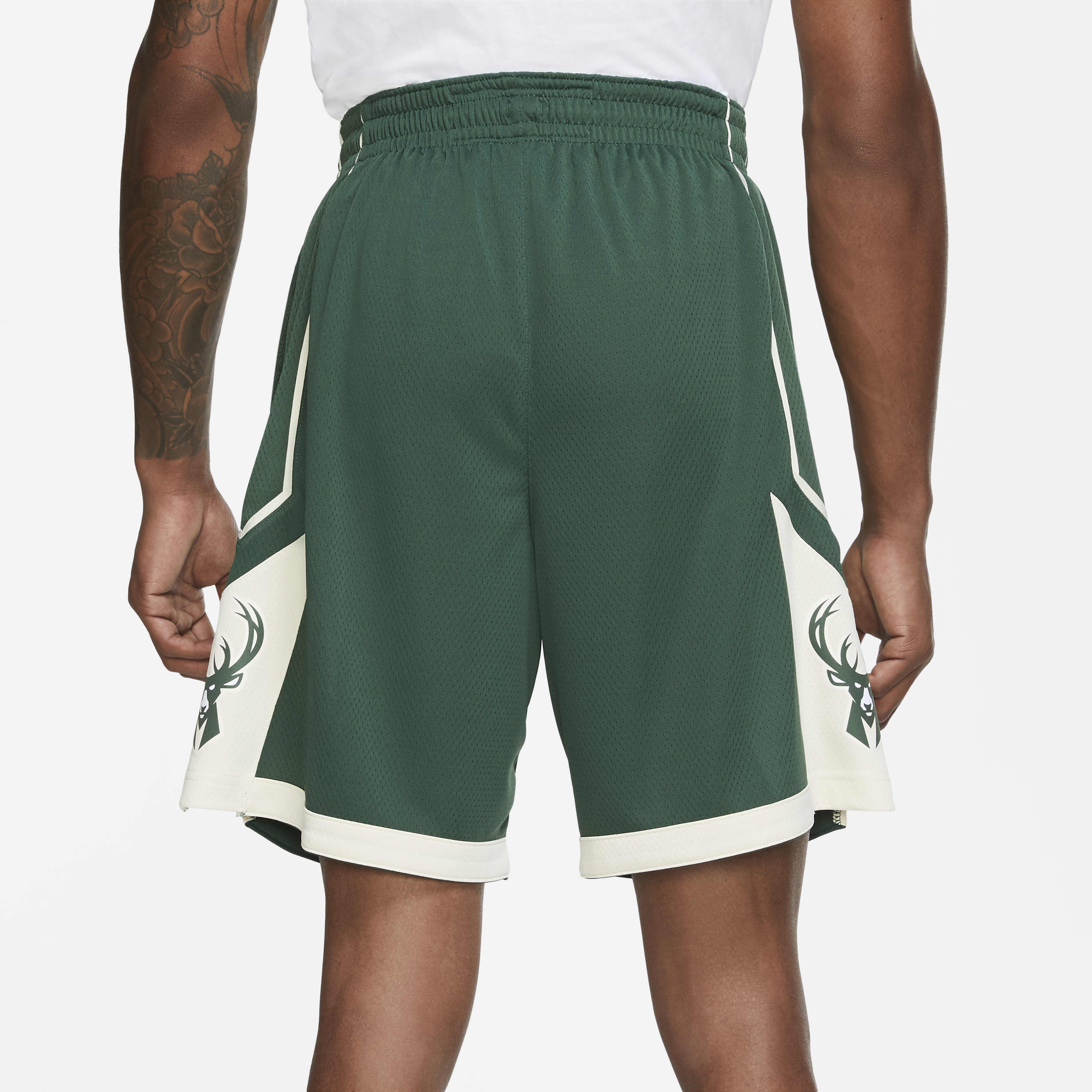 Buy Milwaukee Bucks Icon Edition Men s Nike NBA Swingman Shorts Nike Qatar Official