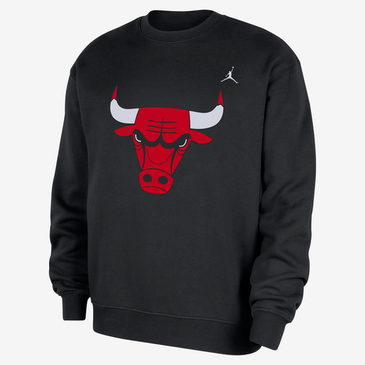 Jordan Hoodies & Sweatshirts-Nike, Chicago Bulls Statement Essentials, Men's Jordan NBA Fleece Crew-Neck Sweatshirt