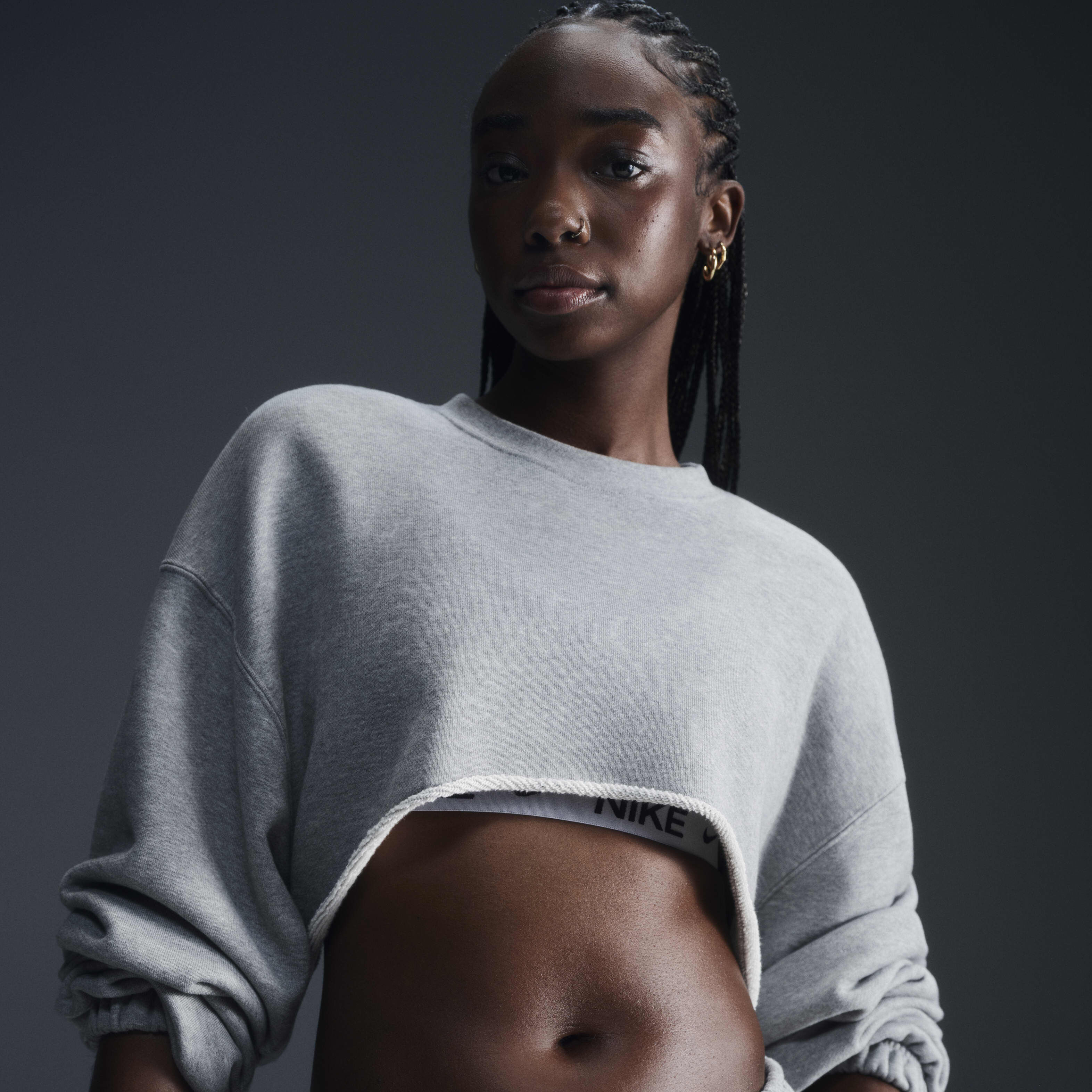 Buy Nike Sportswear Women's Oversized French Terry Shrug - Dark