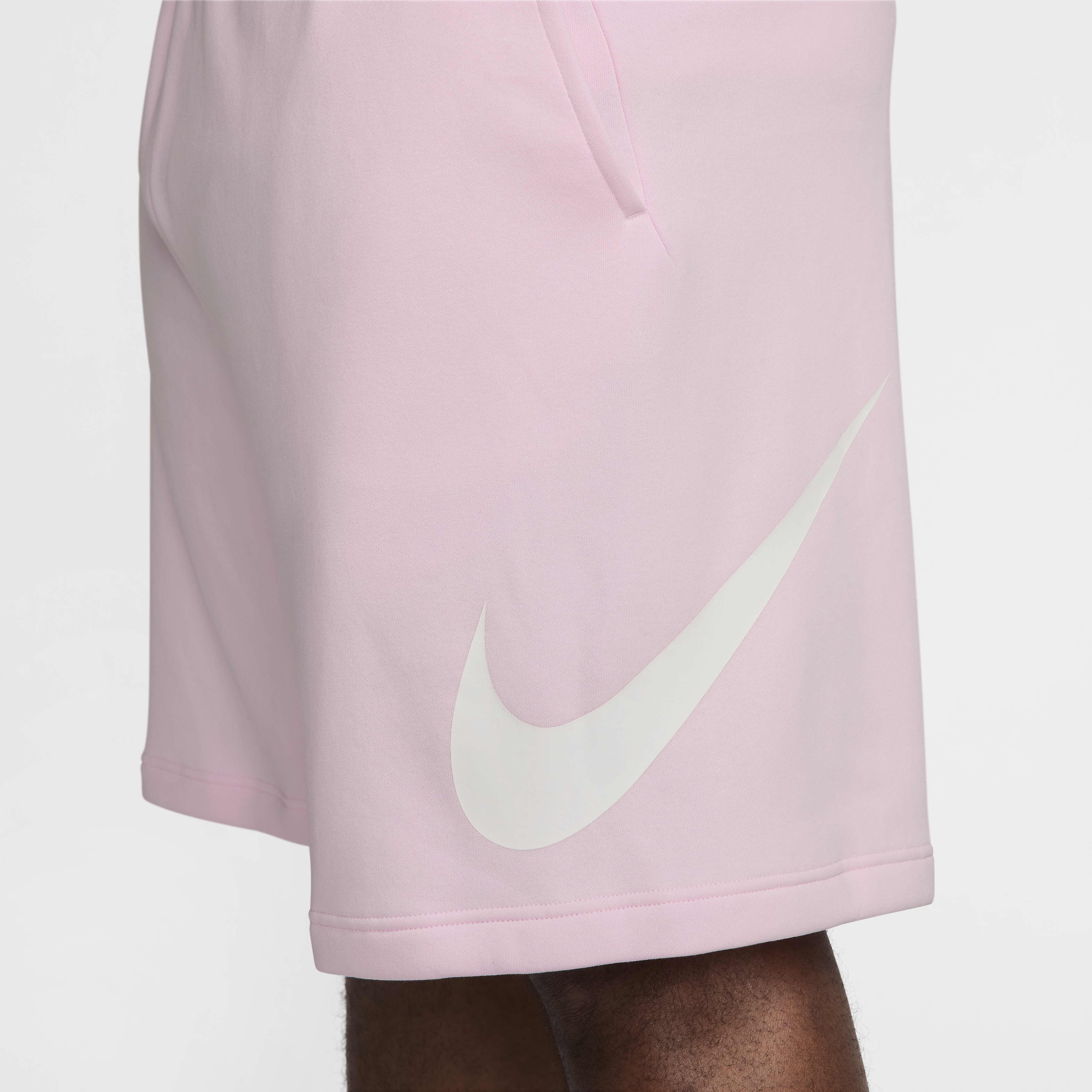 Nike club swoosh shorts pink top