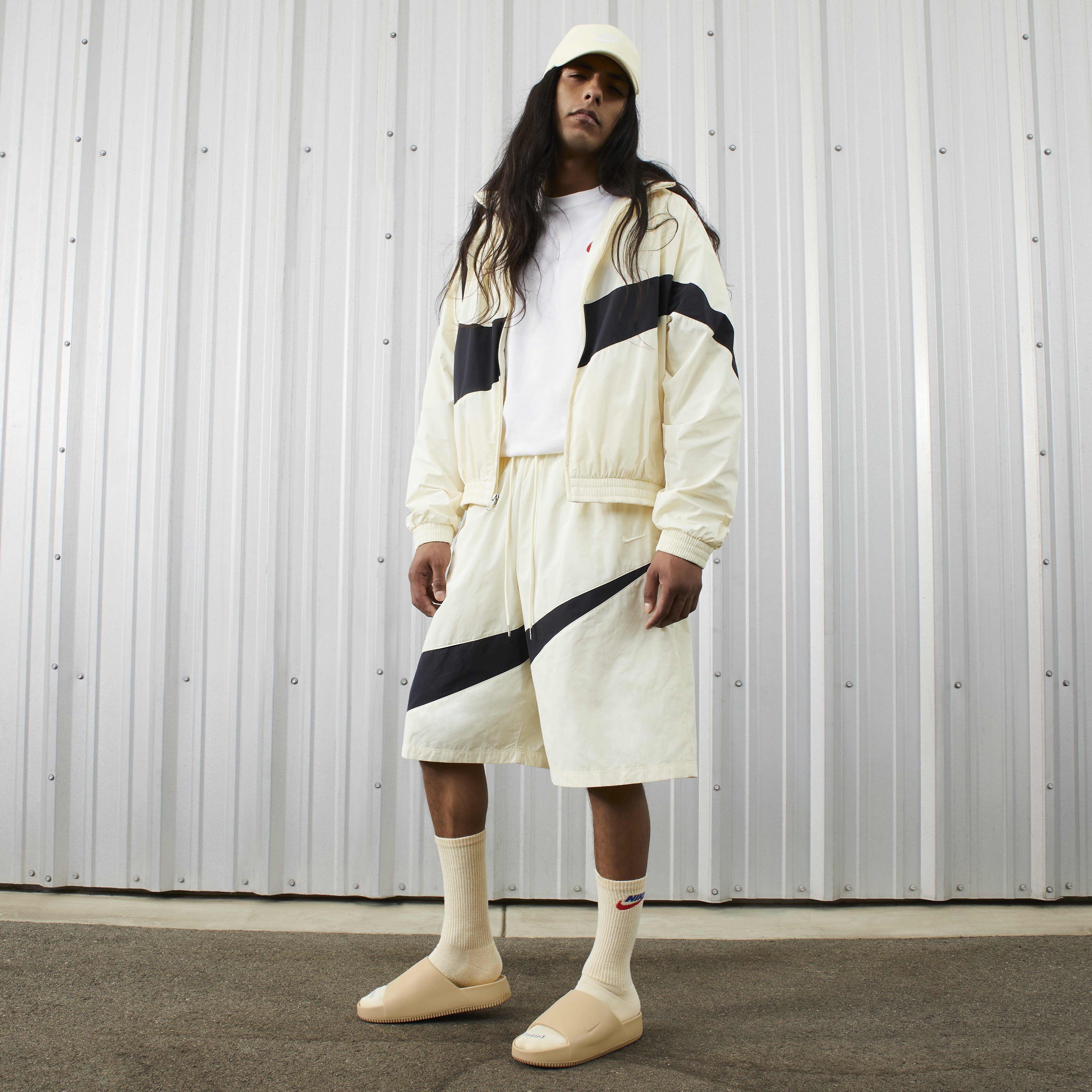 Buy Nike Calm Men's Slides Sesame/Sesame Nike Qatar