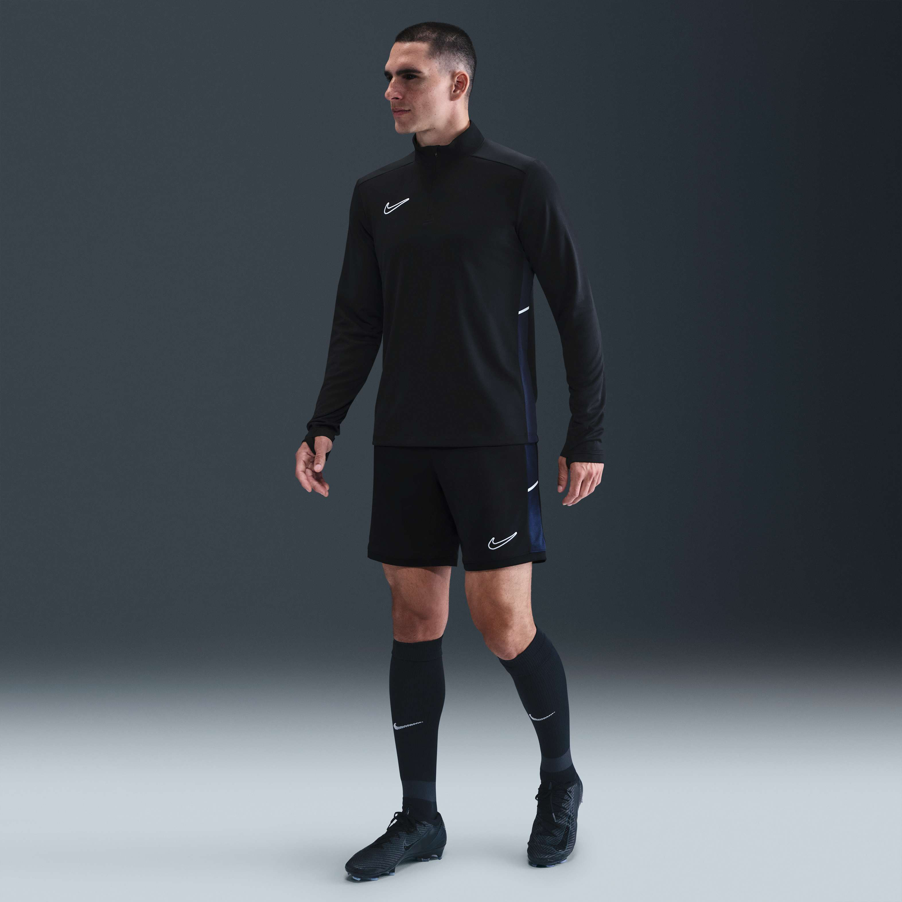 Buy Nike Academy Men's Dri-FIT Football Shorts Black/Obsidian