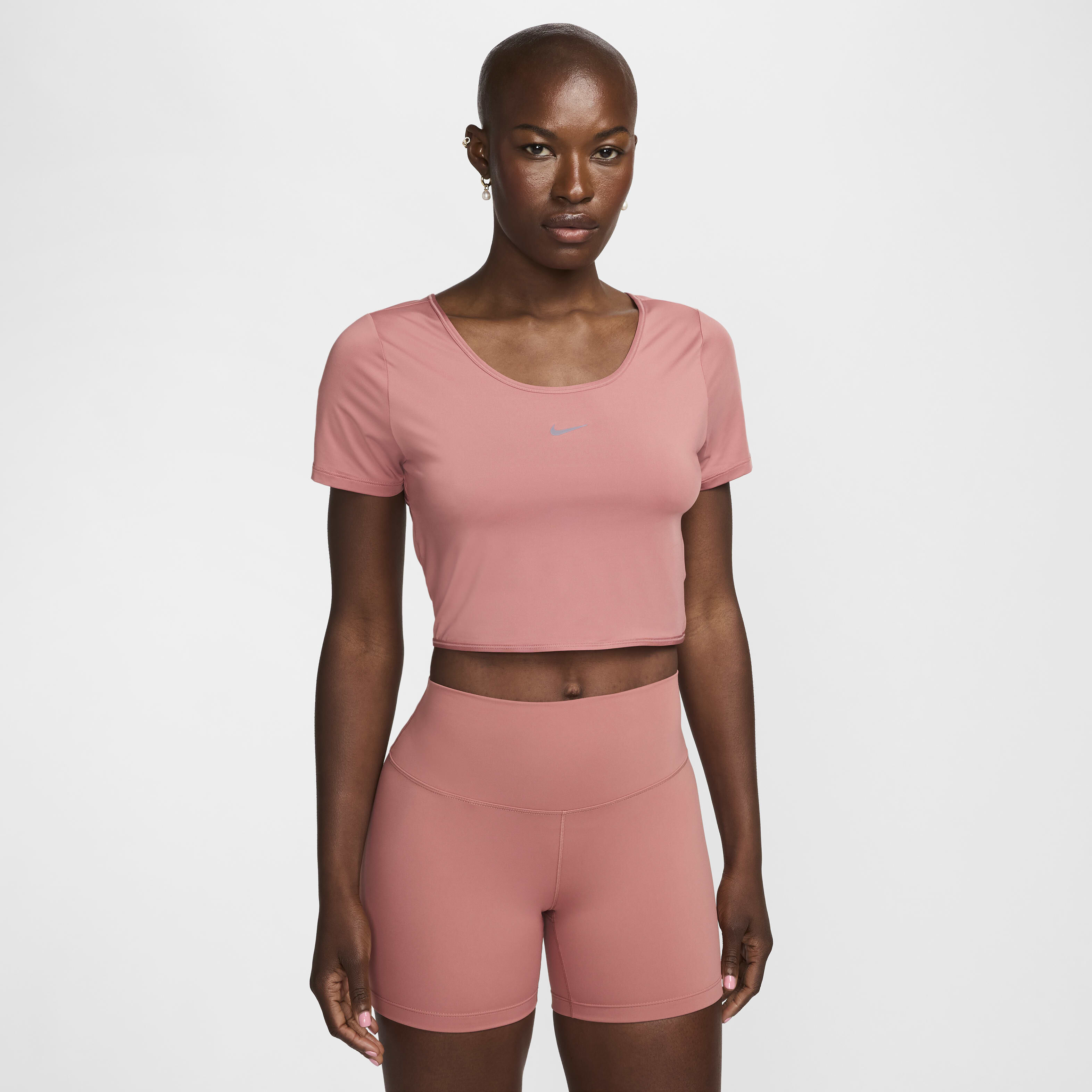 Buy Nike One Classic Women s Dri FIT Short Sleeve Cropped Twist Top Nike Qatar Official