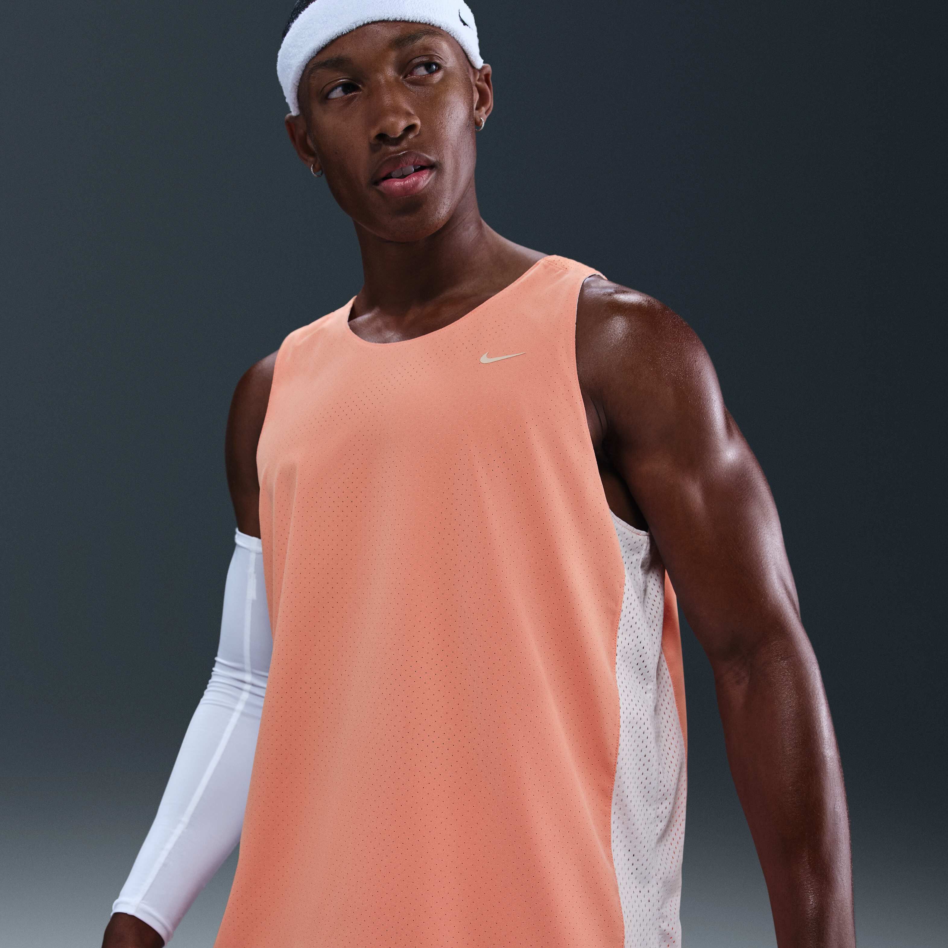 Buy Nike Men's Dri-FIT Reversible Jersey Apricot Agate/White
