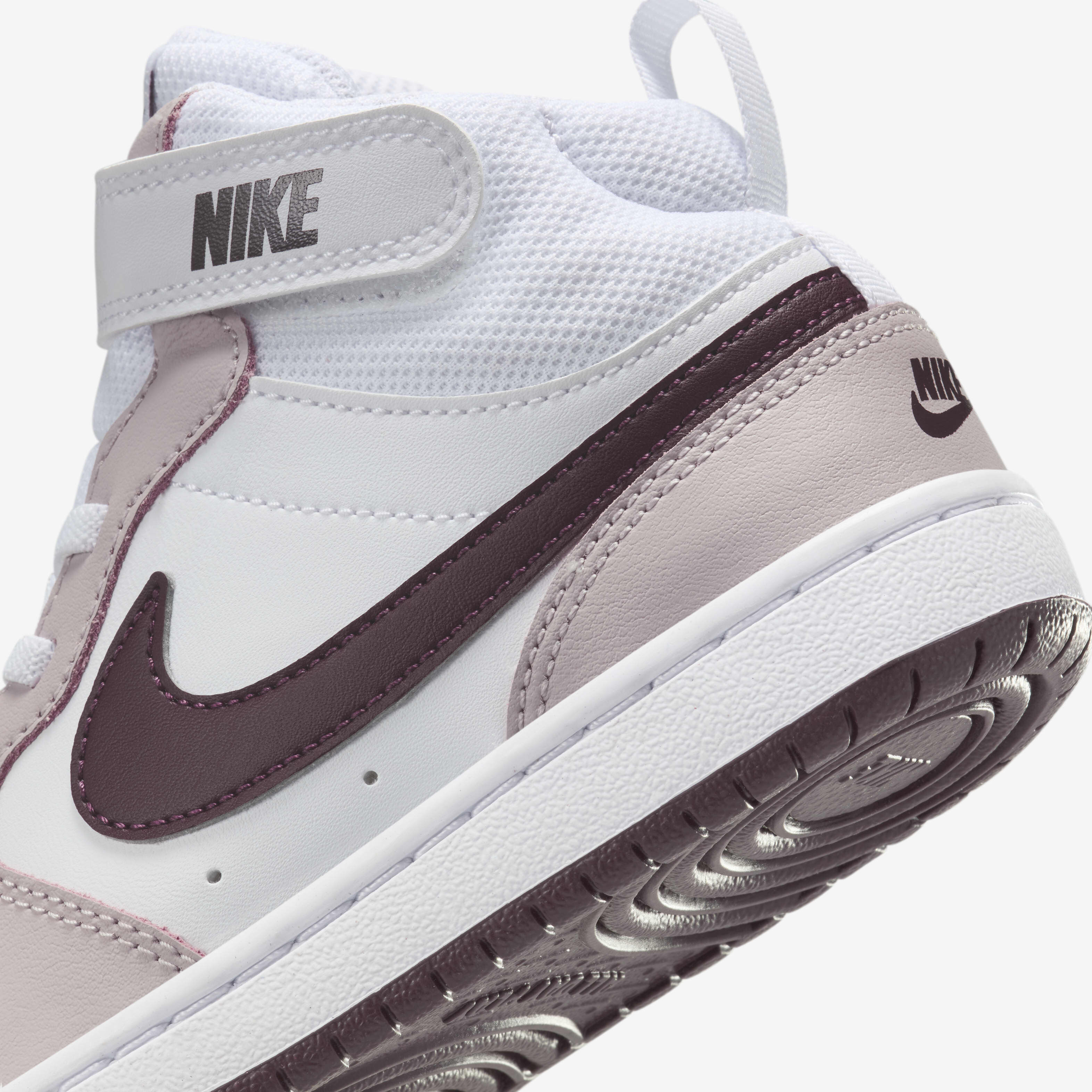 Nike court borough mid red and white clearance