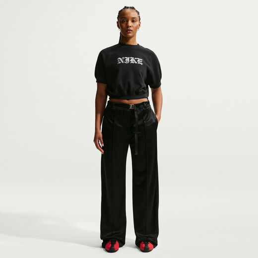 Women's Hoodies & Sweatshirts-Nike, Nike Sportswear, Women's Loose Short-Sleeve French Terry Crew-Neck Sweatshirt