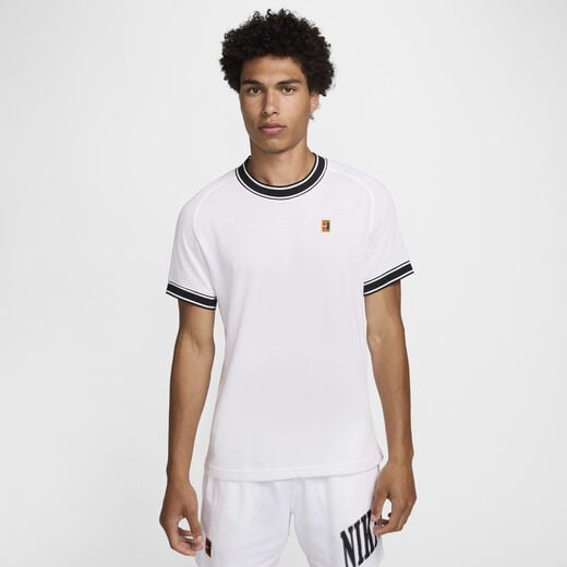Tennis Tops & T-Shirts-Nike, NikeCourt Heritage, Men's Short-Sleeve Tennis Top Tennis Tops & T-Shirts-Nike, NikeCourt Heritage, Men's Short-Sleeve Tennis Top