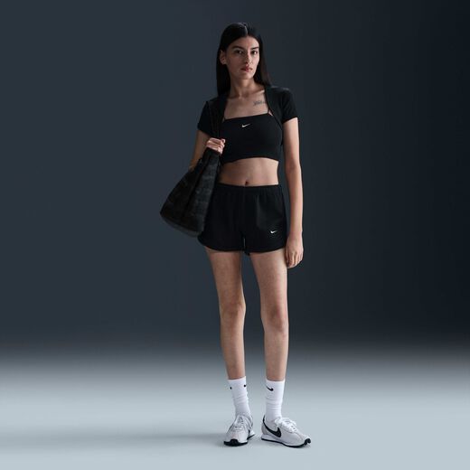 Women's Shorts Sale-Nike, Nike Sportswear Chill Waffle, Women's Mid-Rise 8cm (approx.) Shorts