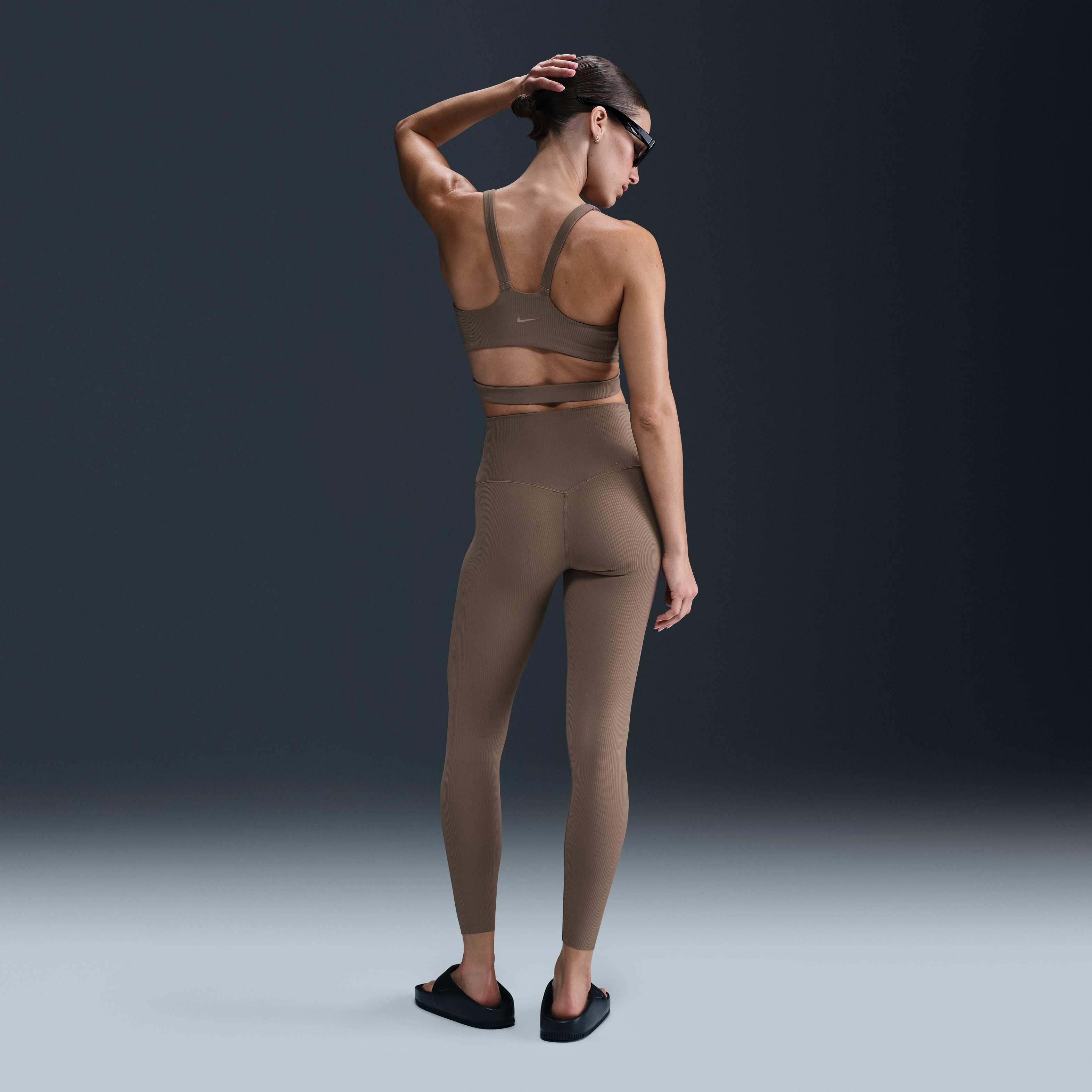 Buy Nike Zenvy Rib Women's High-Waisted 7/8 Leggings - Magic