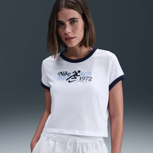 Graphic T-Shirts-Nike, Nike Sportswear, Women's Ringer T-Shirt