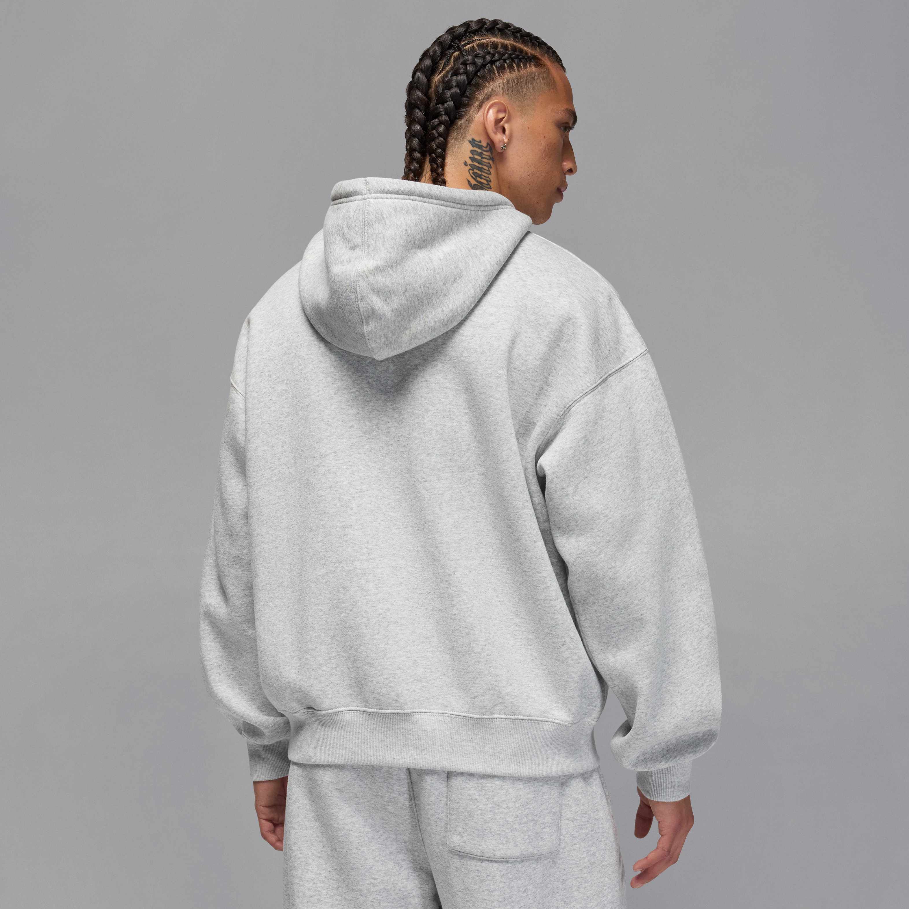 Buy Jordan Brooklyn Fleece Men's Oversized Full-Zip Hoodie - Grey
