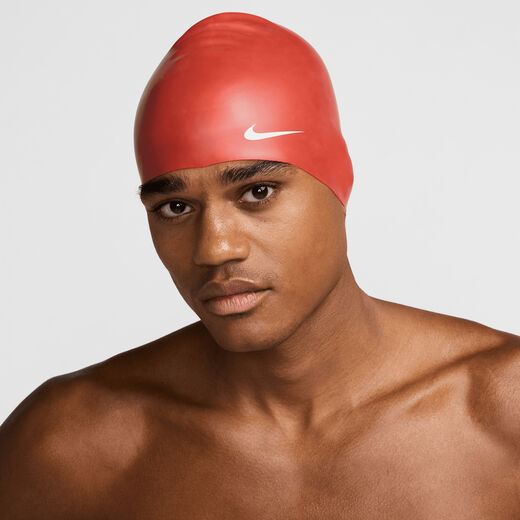 Men's Swim Googles And Caps Sale-Nike Swim, Nike Swim Solid Silicone, Swim Cap