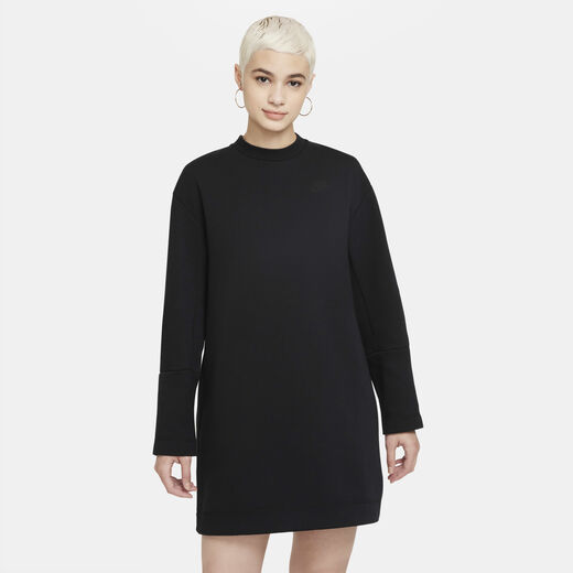 Skirts &amp; Dresses-Nike, Nike Sportswear Tech Fleece, Women's Long-Sleeve Dress