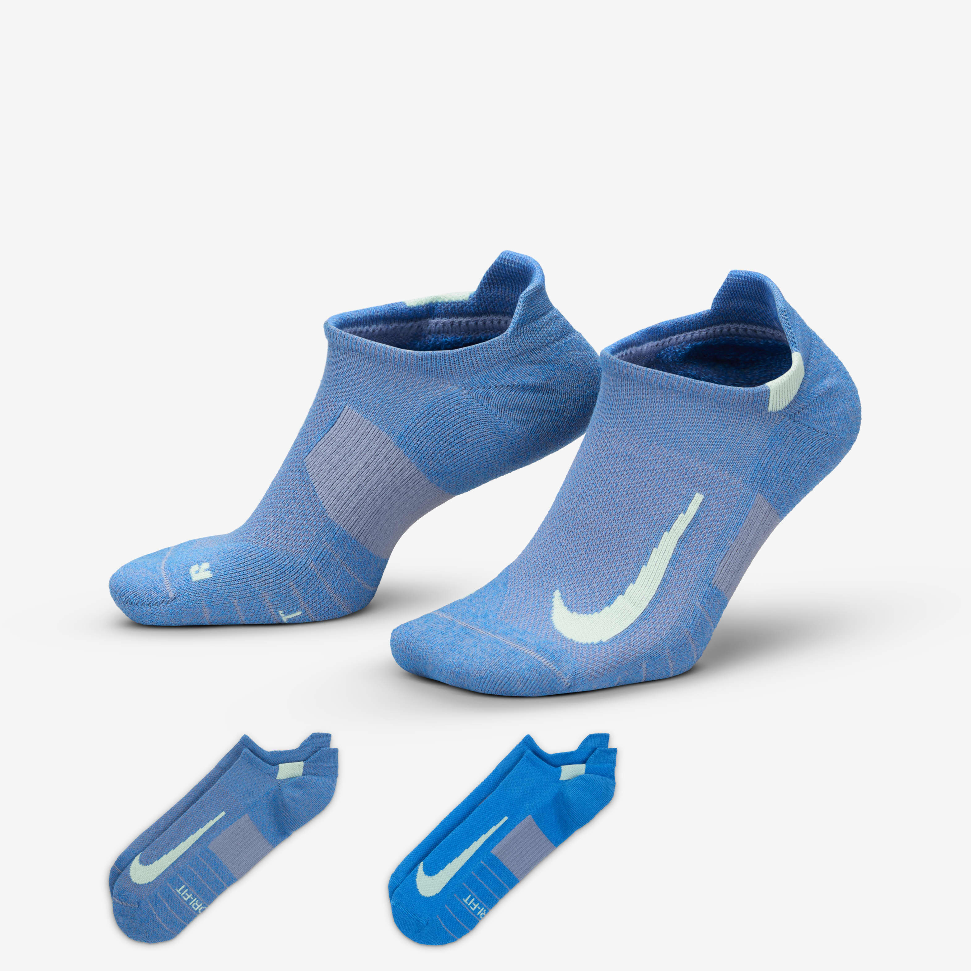 Buy Nike Multiplier Running No Show Socks 2 Pairs Nike Qatar Official