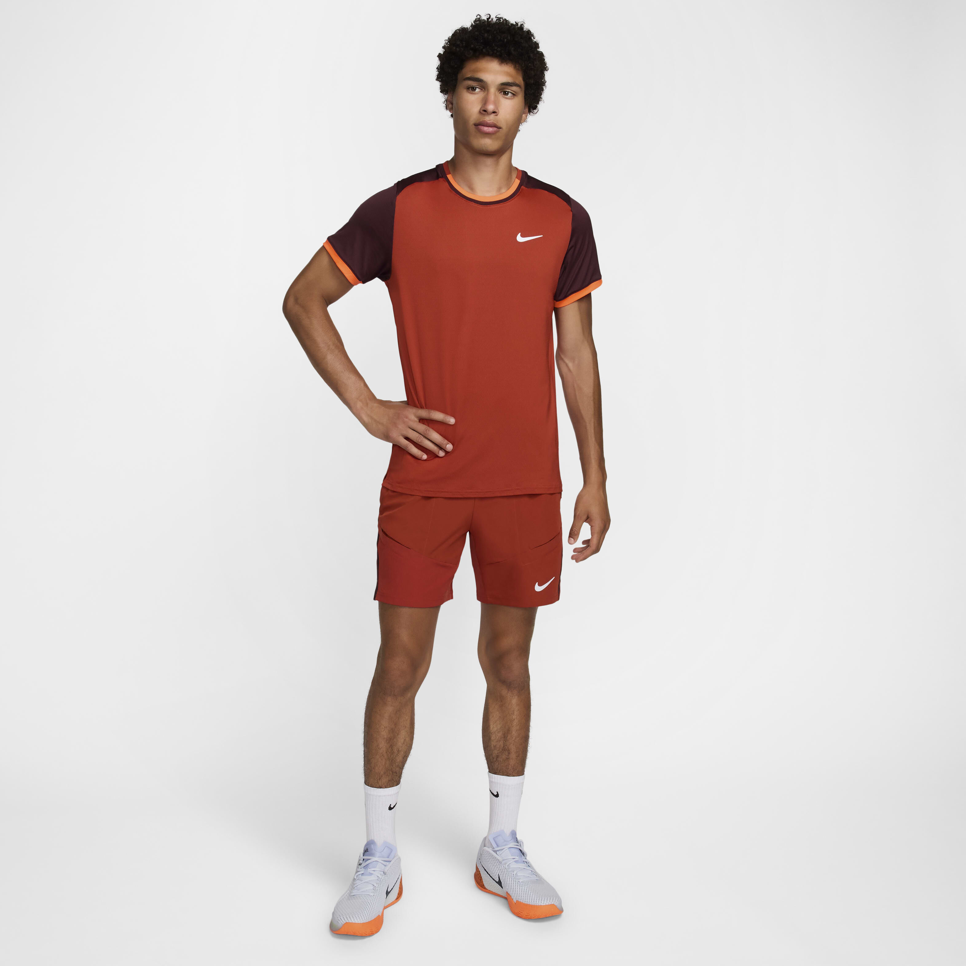 Buy NikeCourt Advantage Men's Top - Dragon Red/Burgundy