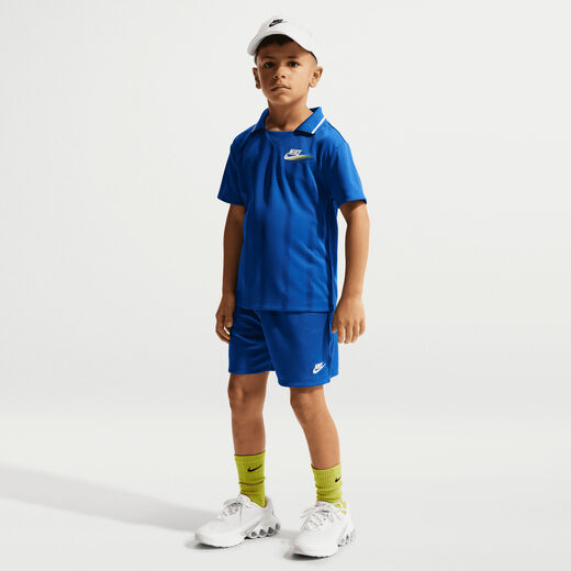Tracksuits-Nike, Nike Sportswear, Little Kids' Victory Lap 2-Piece Mesh Shorts Set