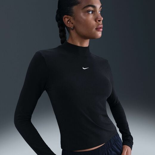 Women's Long Sleeves Shirts-Nike, Nike Sportswear Chill Knit, Women's Slim Long-Sleeve Mock-Neck T-Shirt Women's Long Sleeves Shirts-Nike, Nike Sportswear Chill Knit, Women's Slim Long-Sleeve Mock-Neck T-Shirt