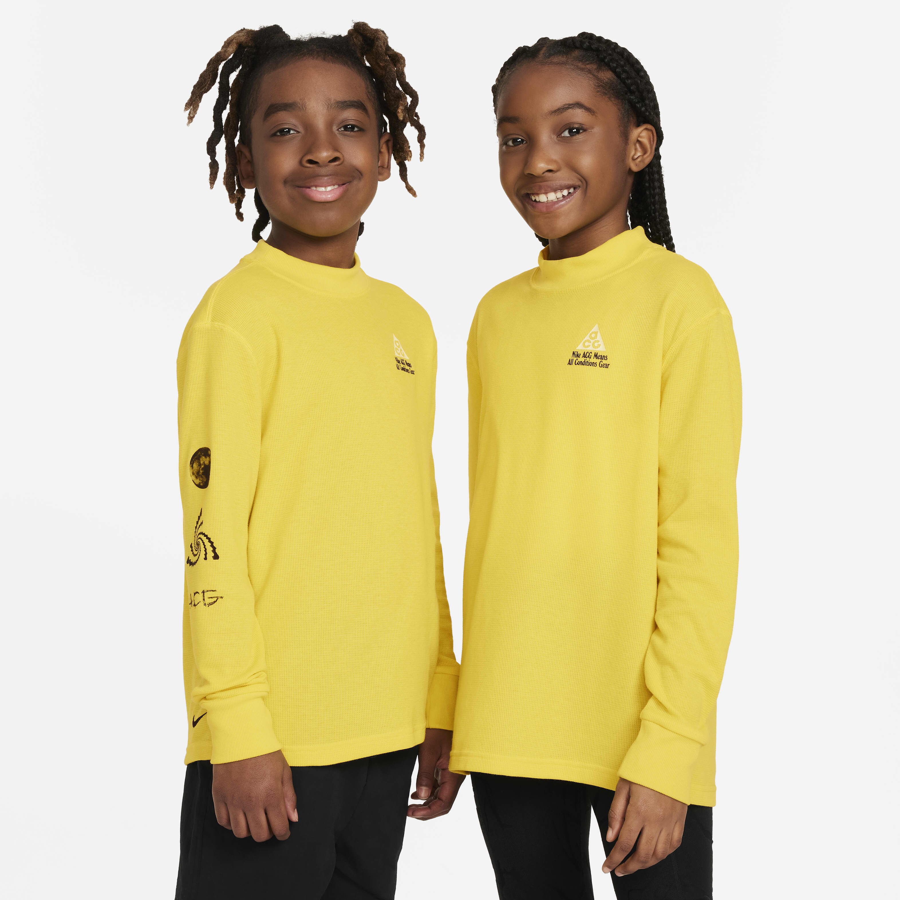 Nike long sleeve yellow top