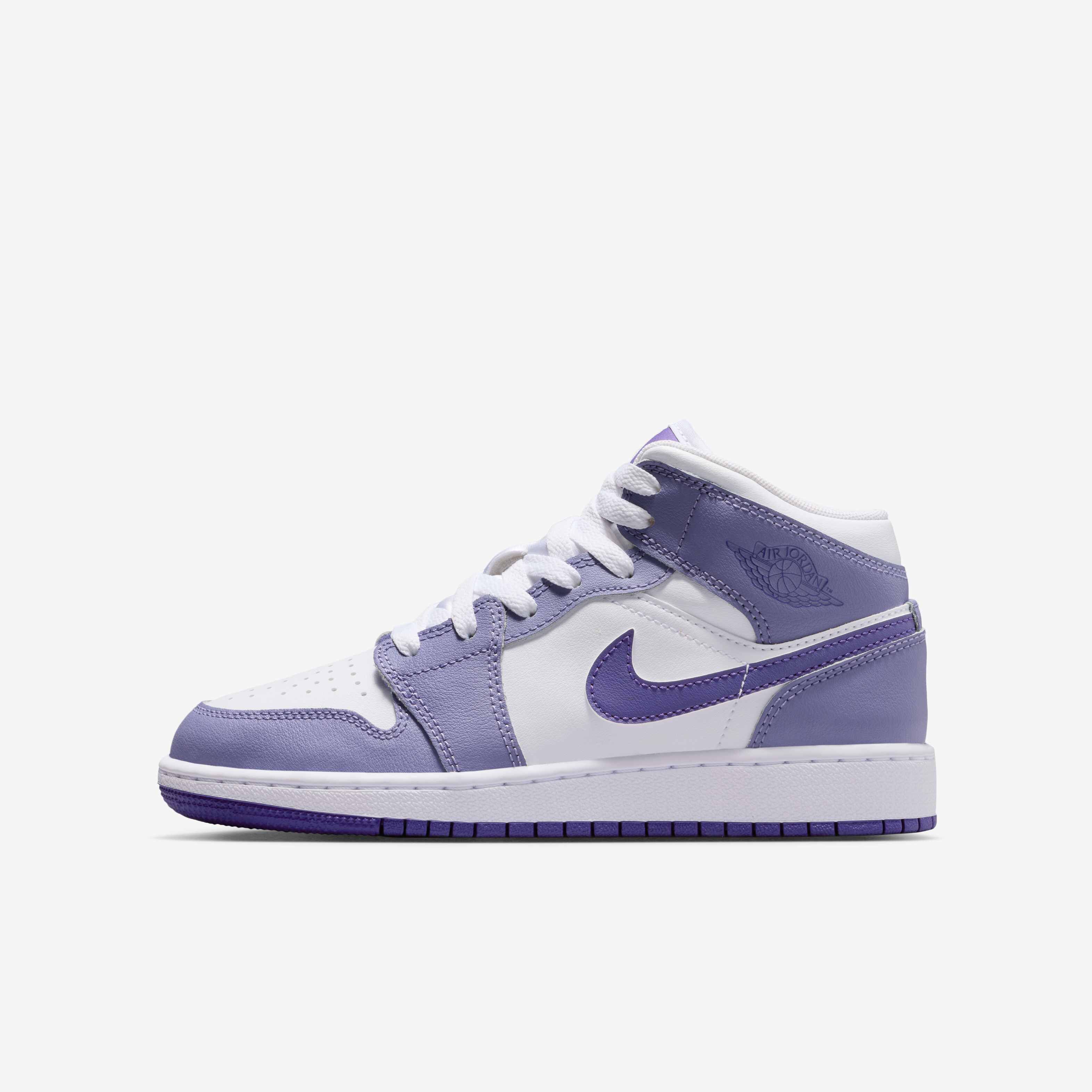 Buy Air Jordan 1 Mid Older Kids' Shoes - Dusty Amethyst