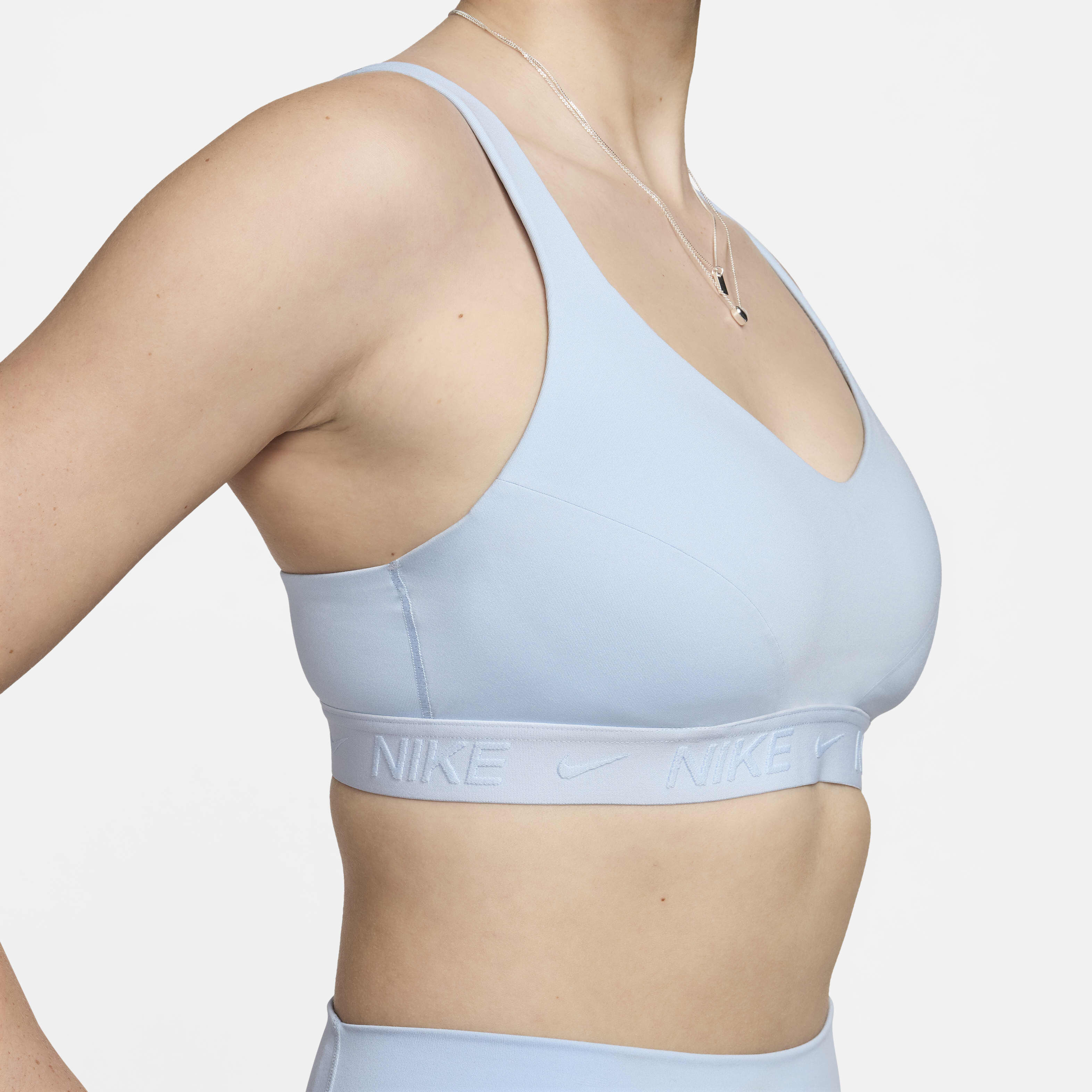 Light blue nike sports bra online
