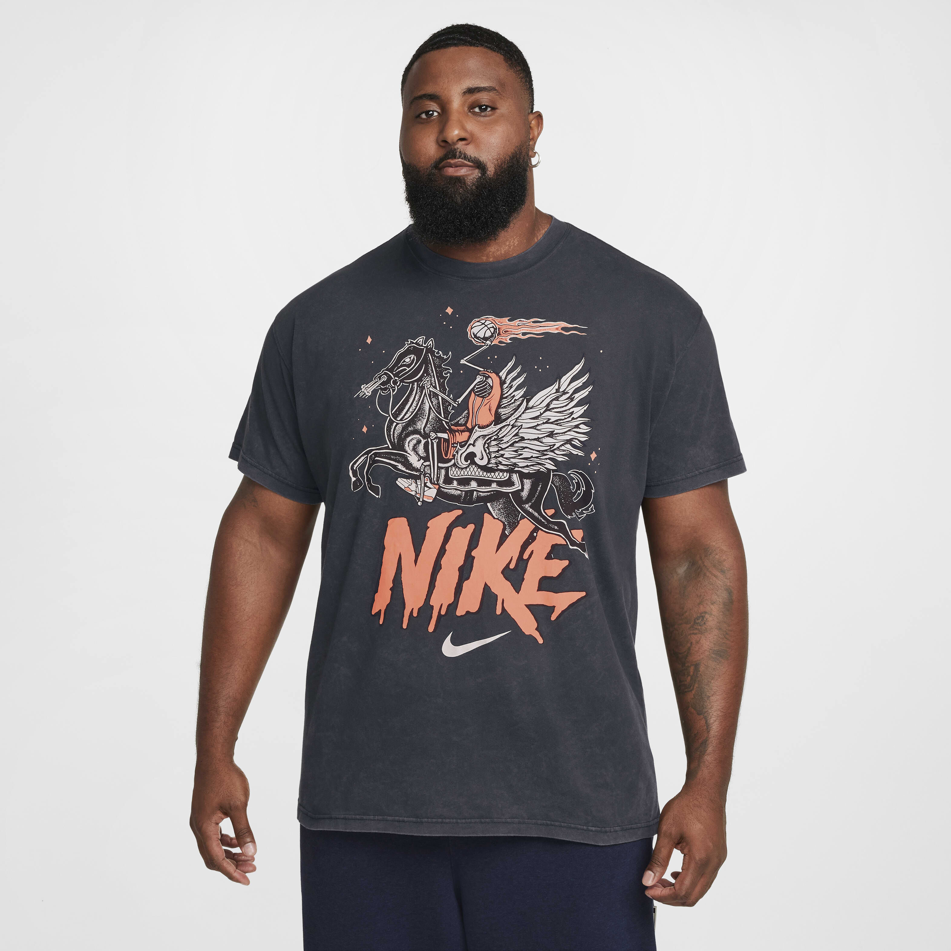 Buy Nike Men's Max90 Basketball T-Shirt - Black | Nike Qatar