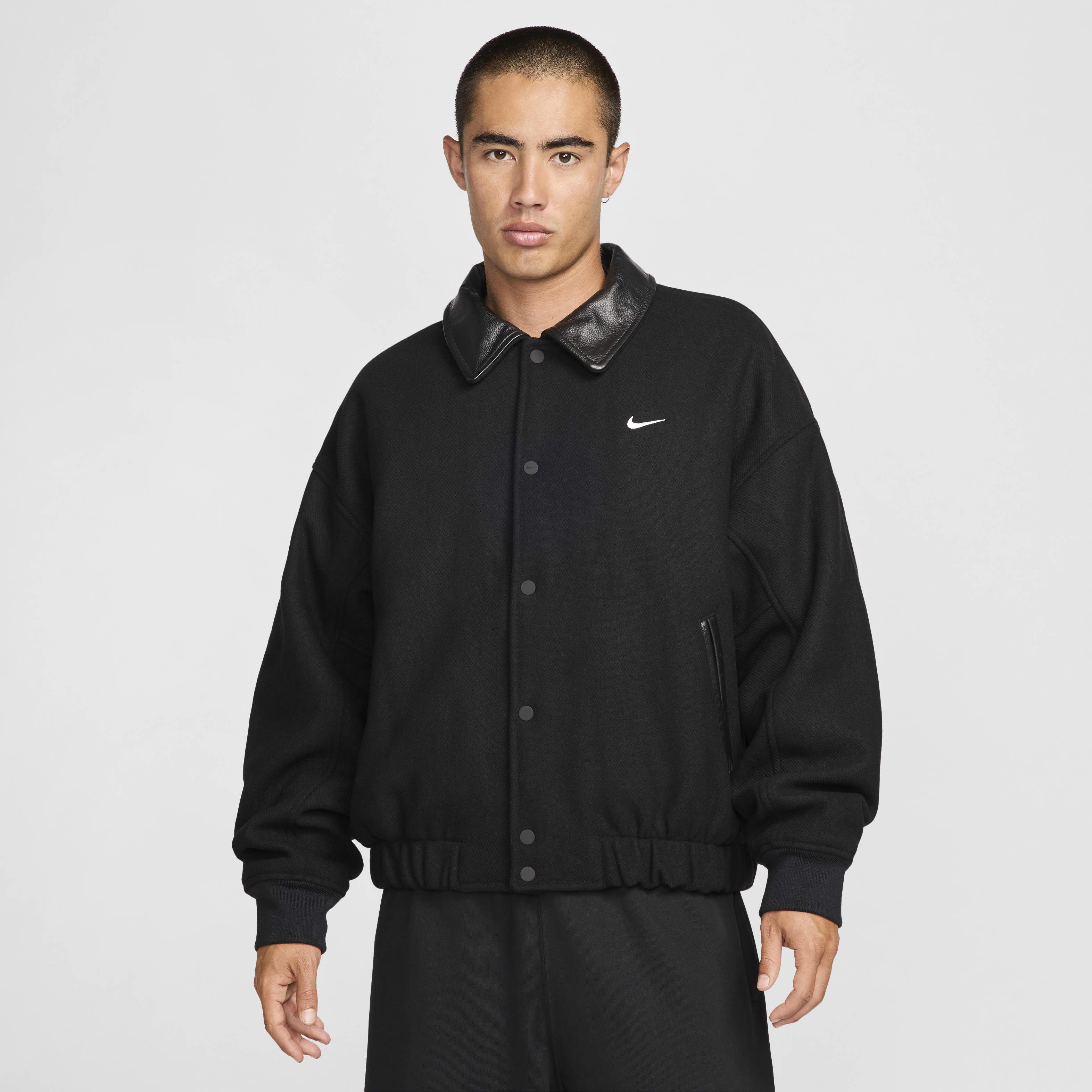 Buy Nike Solo Swoosh Men s Wool Varsity Jacket Nike Qatar Official