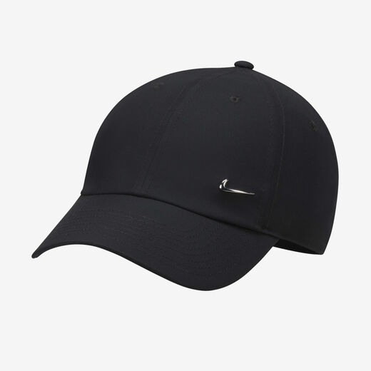 Hats, Visors & Headbands-Nike, Nike Dri-FIT Club, Unstructured Metal Swoosh Cap
