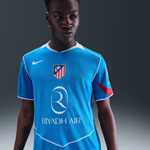 Men's Clothing-Nike, Atlético Madrid 2025/26 Stadium Third, Men's Nike Dri-FIT Total 90 Football Replica Shirt