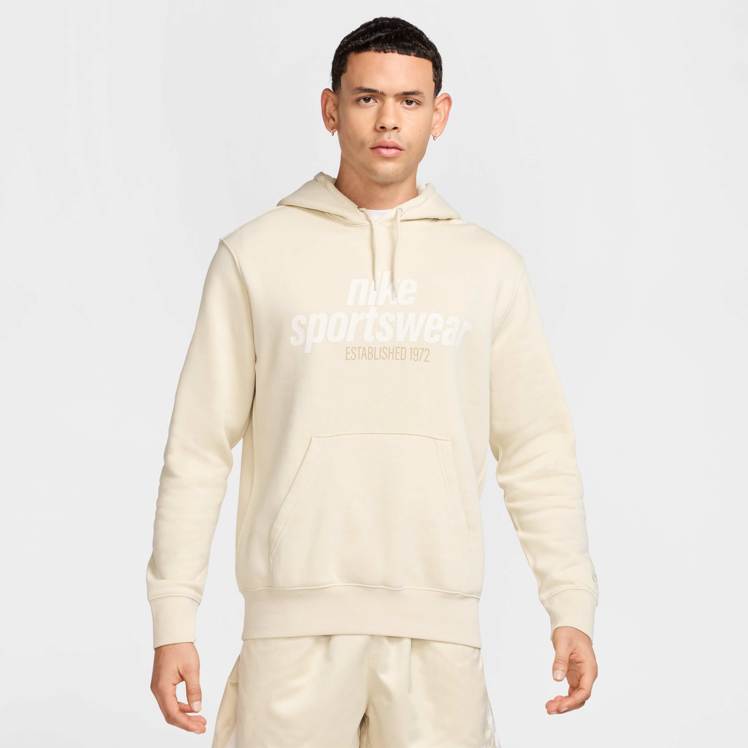 nike beige hoodie mens