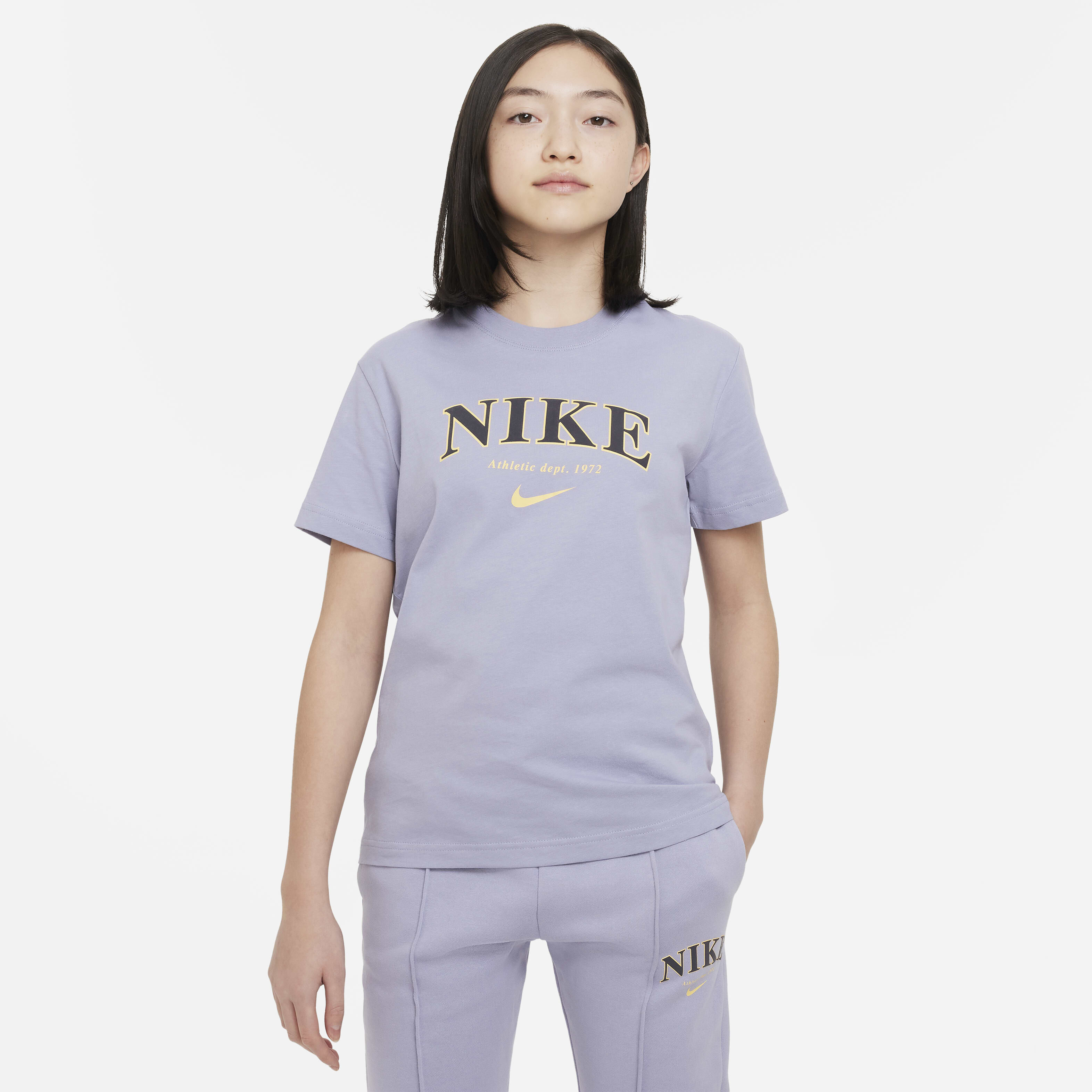 Buy Nike Sportswear Older Kids' (Girls') T-Shirt - Indigo