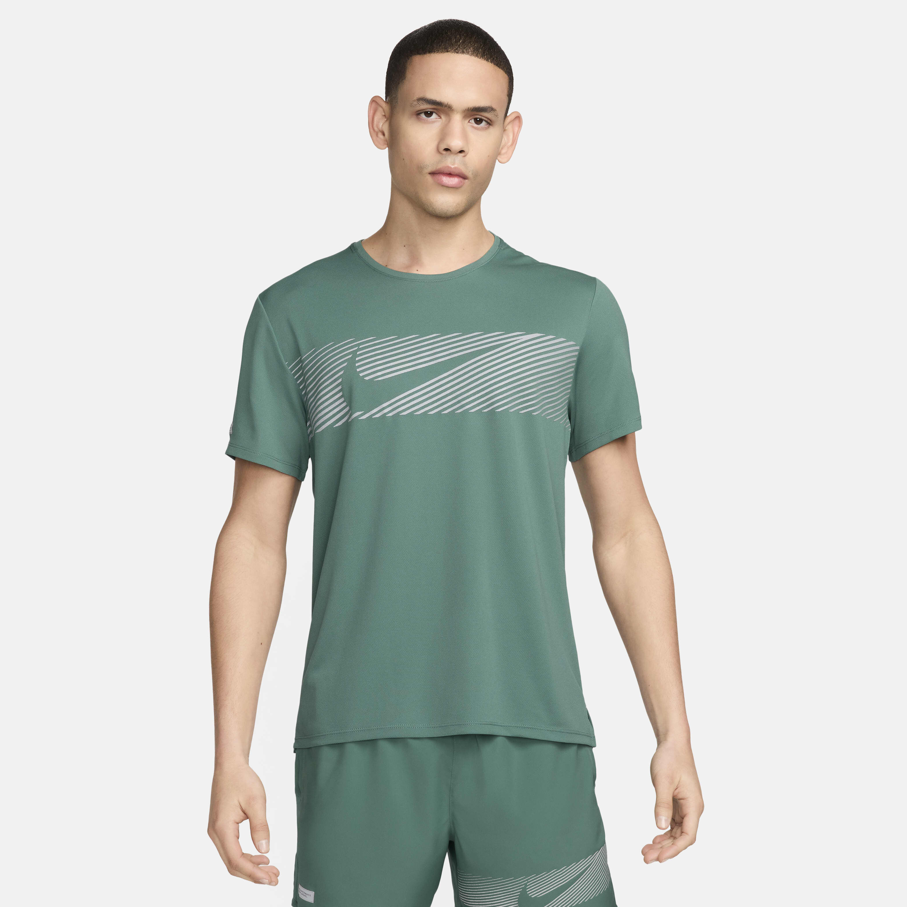 Nike miler uv men's running shirt outlet