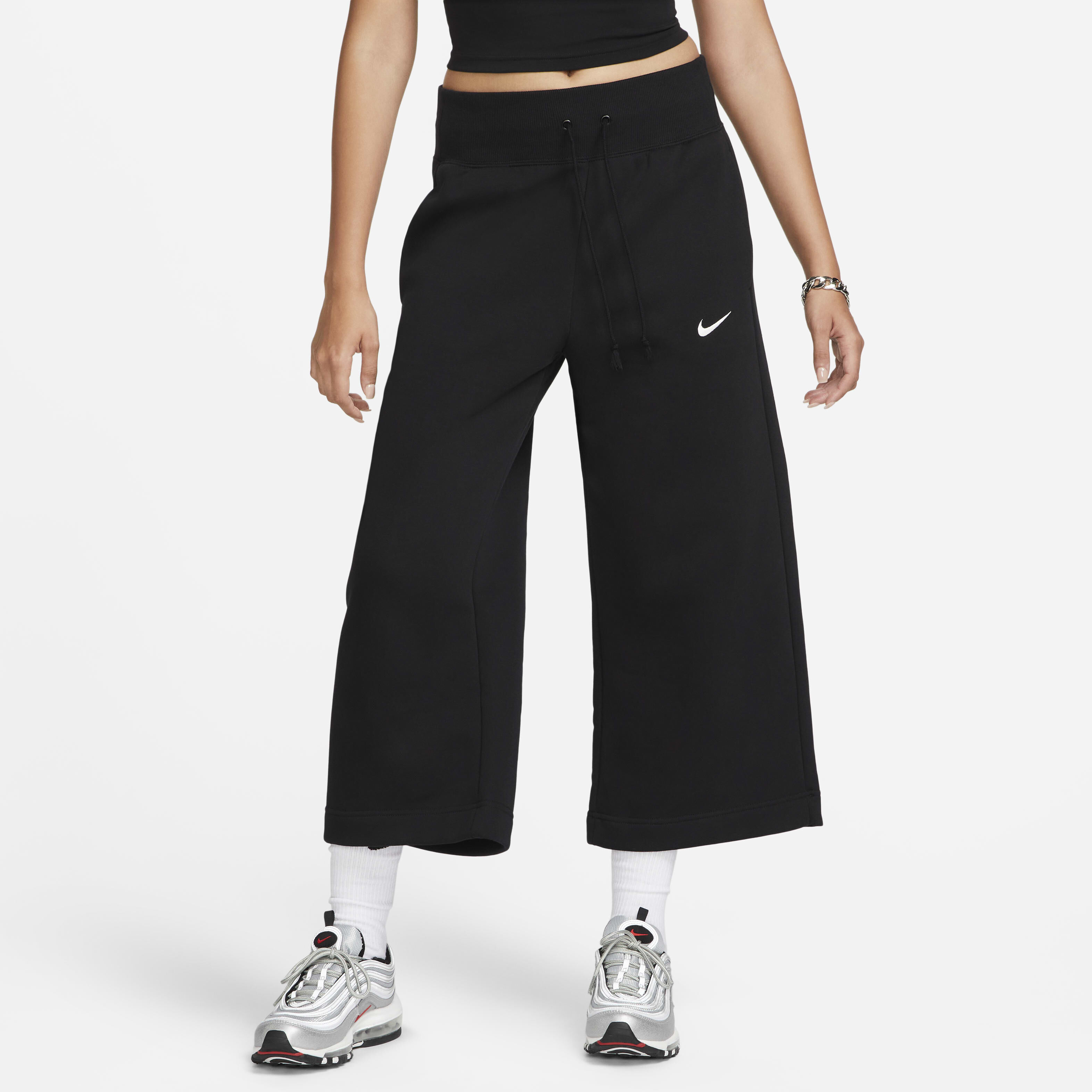 Buy Nike Sportswear Phoenix Fleece Women s High Waisted Cropped Tracksuit Bottoms Nike Qatar Official