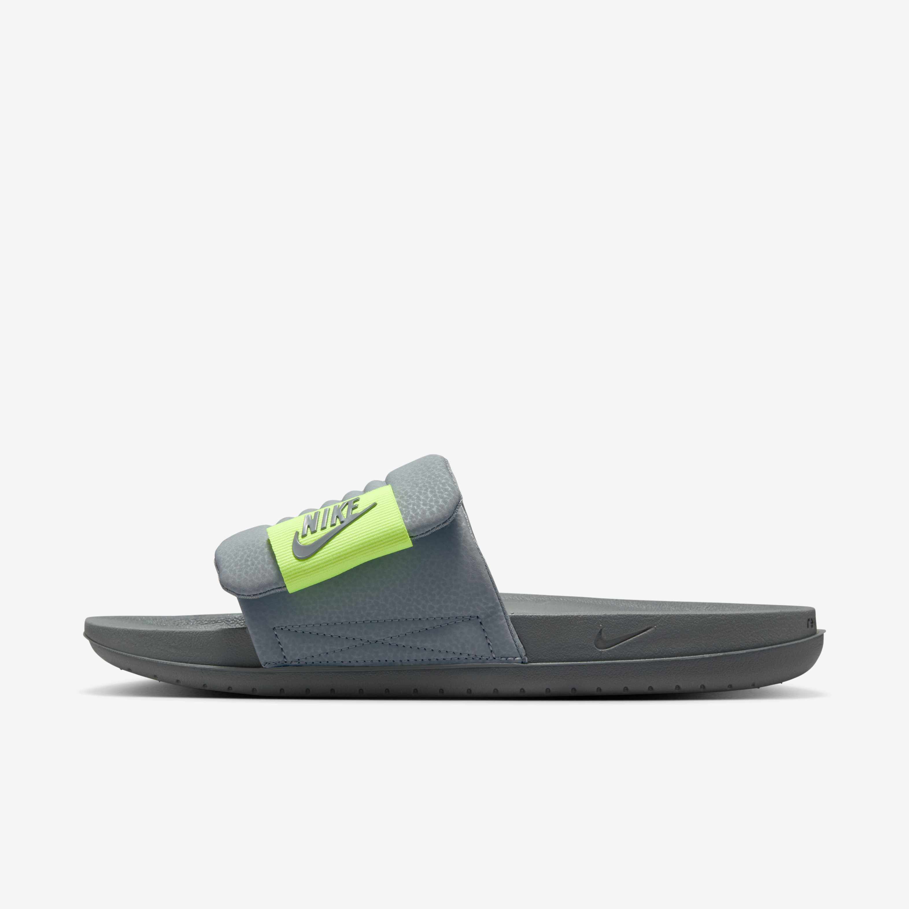 Buy Nike Offcourt Adjust Men's Slides - Cool Grey/Volt/Cool