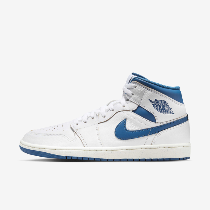 Buy Air Jordan Mid SE Men's Shoes White/Sail/Industrial Blue
