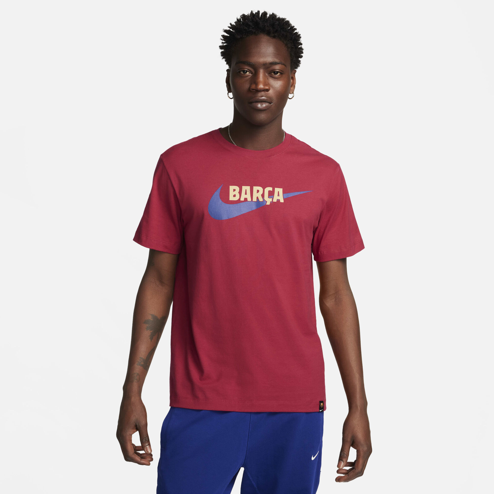 Buy Barcelona Swoosh Men's Nike T-Shirt Noble Red Nike