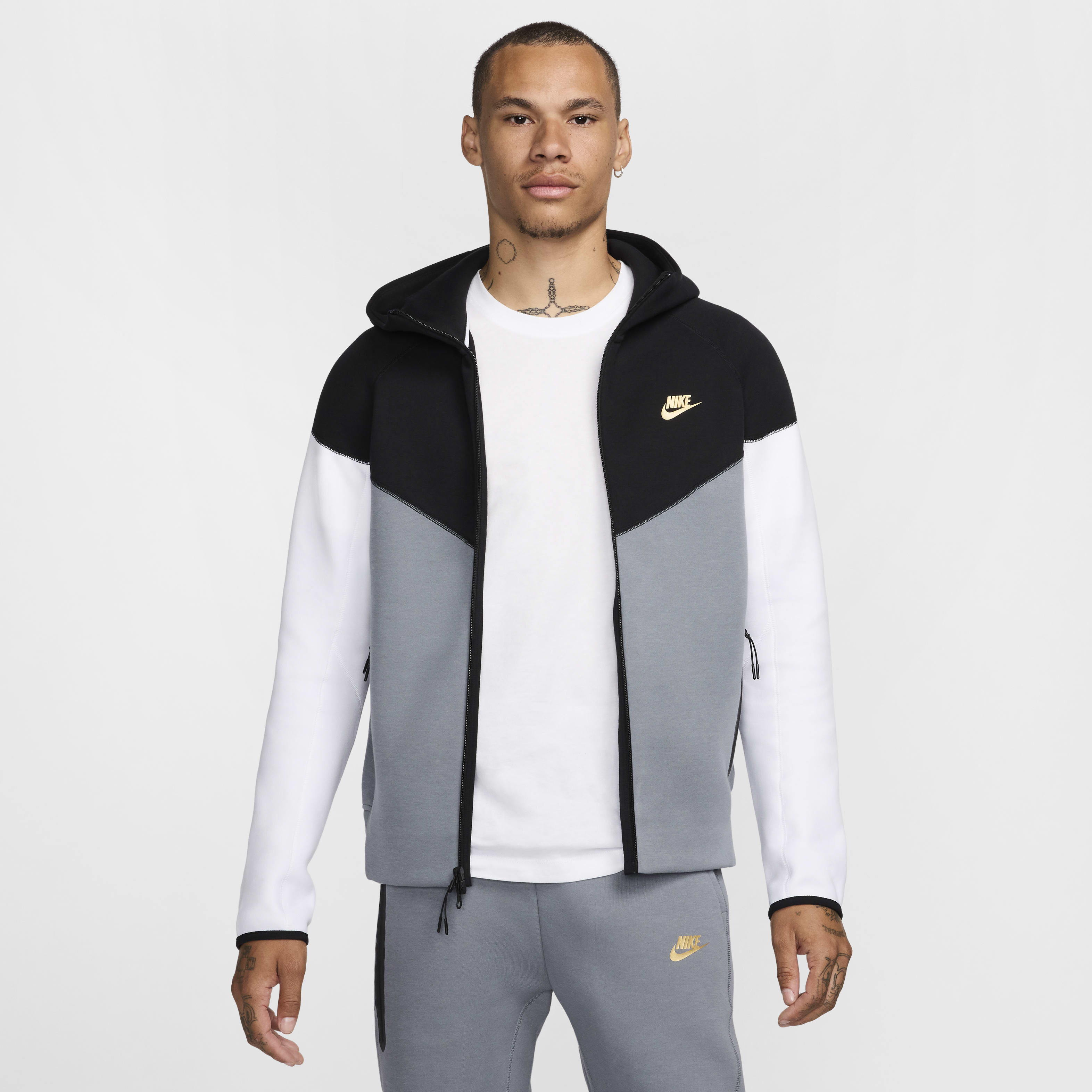 Nike grey tech hoodie sale