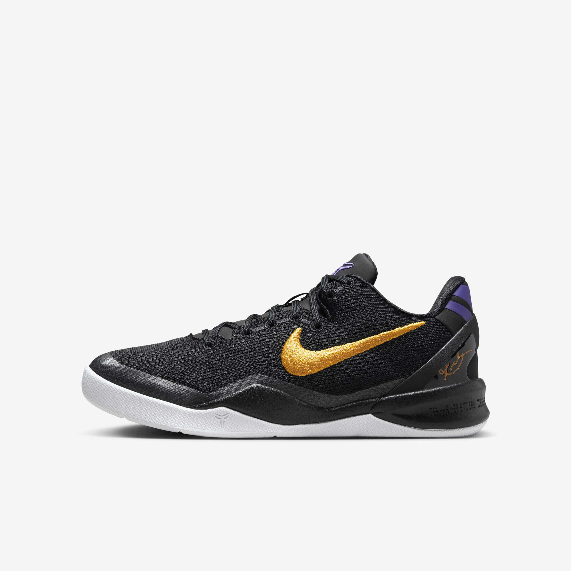 Buy Kobe VIII Older Kids' Basketball Shoes Black/White/Court